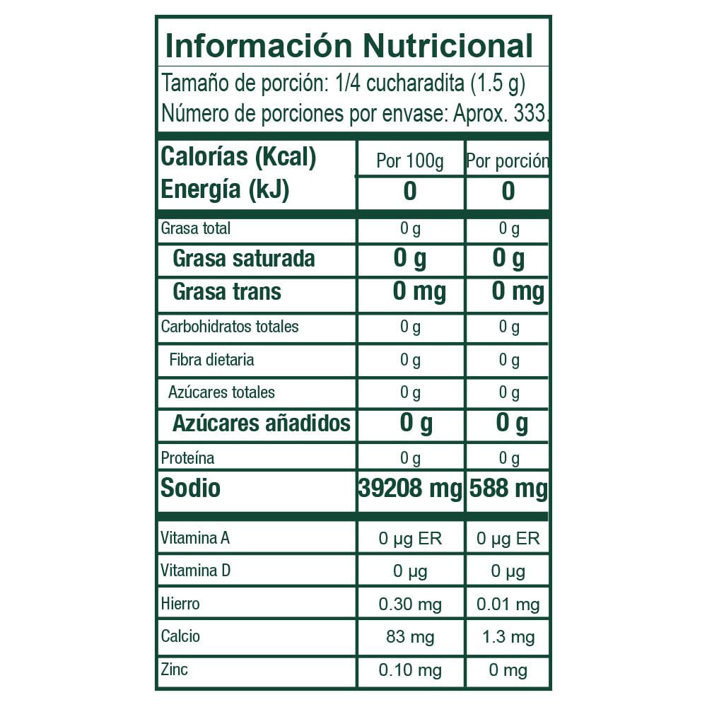 Sal REFISAL alta pureza  (500  gr) img #3