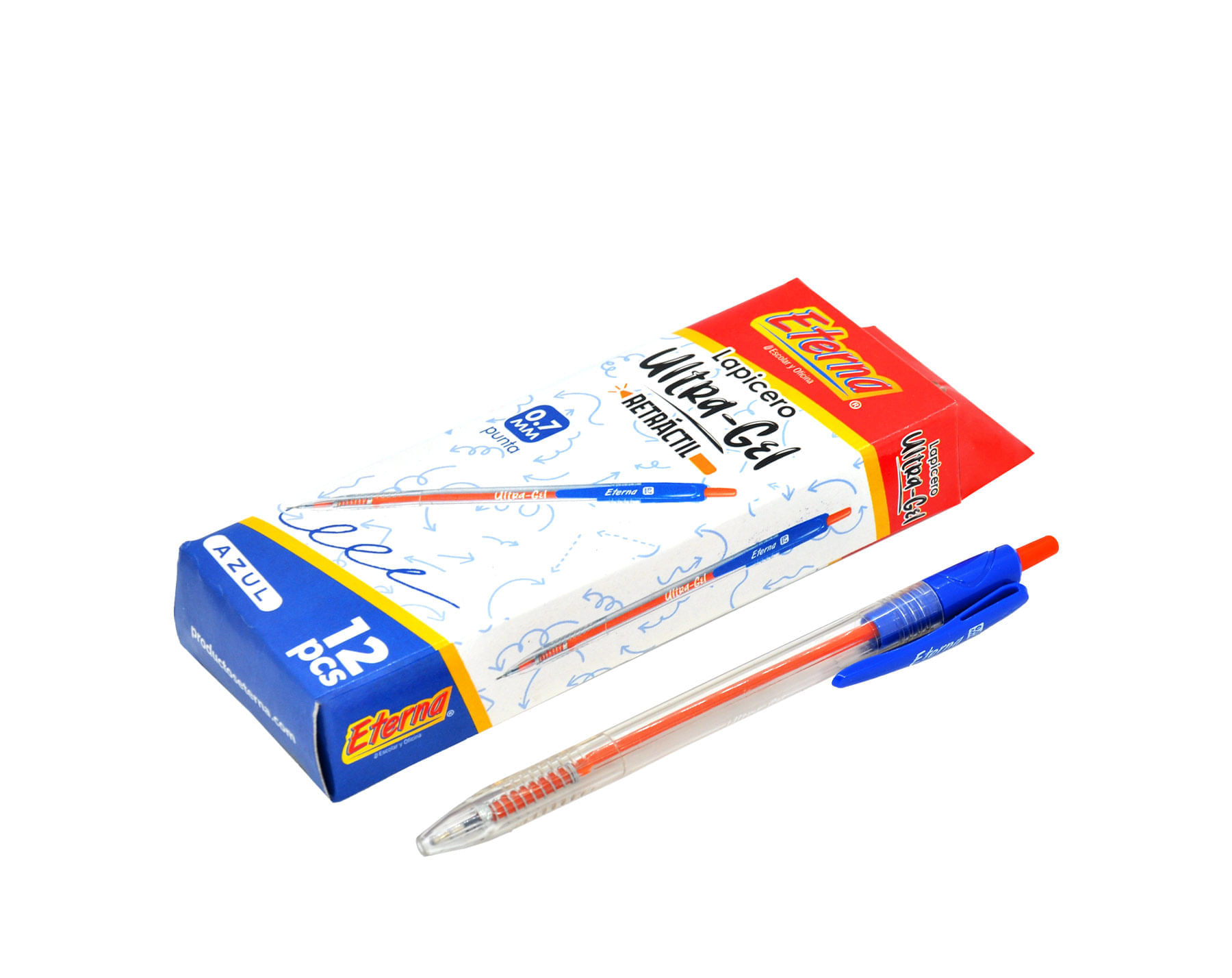 Lapicero Azul  Retráctil Tinta 0.7 mm Eterna img #3