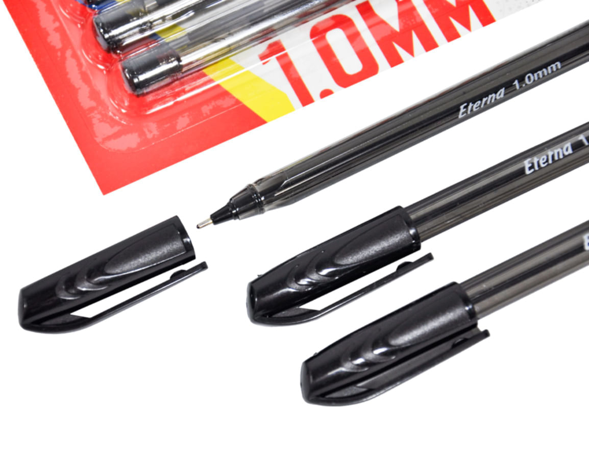 Set Lapiceros 1.0mm Negro x 4 Eterna img #3