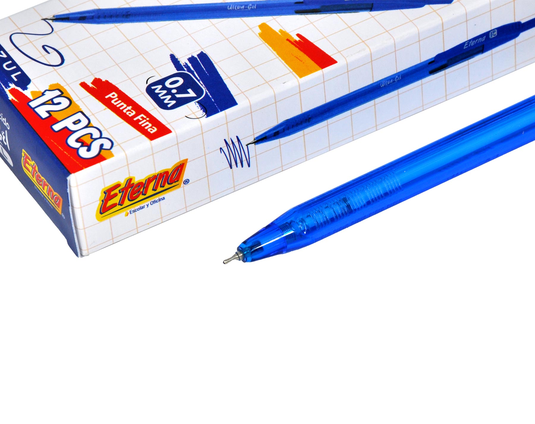 Lapicero Azul  Retráctil Tinta 0.7 mm Eterna img #1