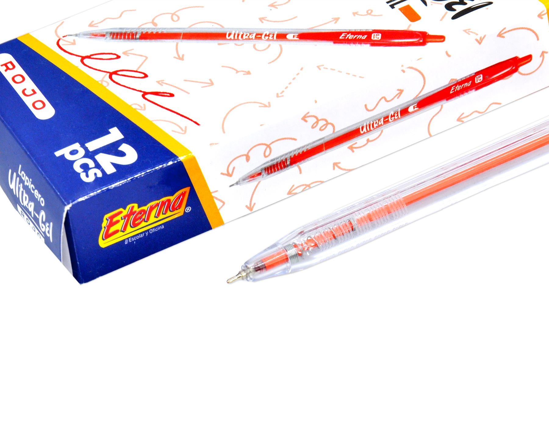 Lapicero Rojo  Retráctil Tinta 0.7 mm Eterna img #1
