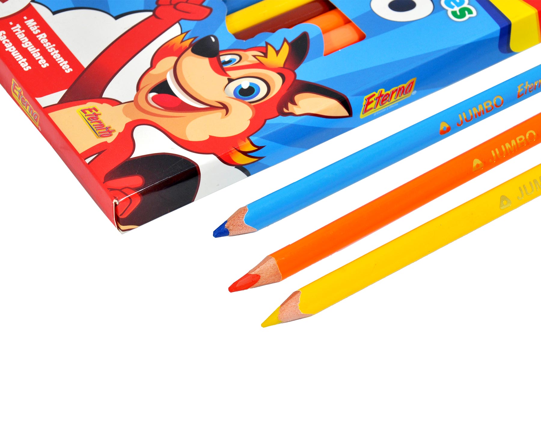 Lápices de Colores Jumbo Triangular x  12 Eterna img #3
