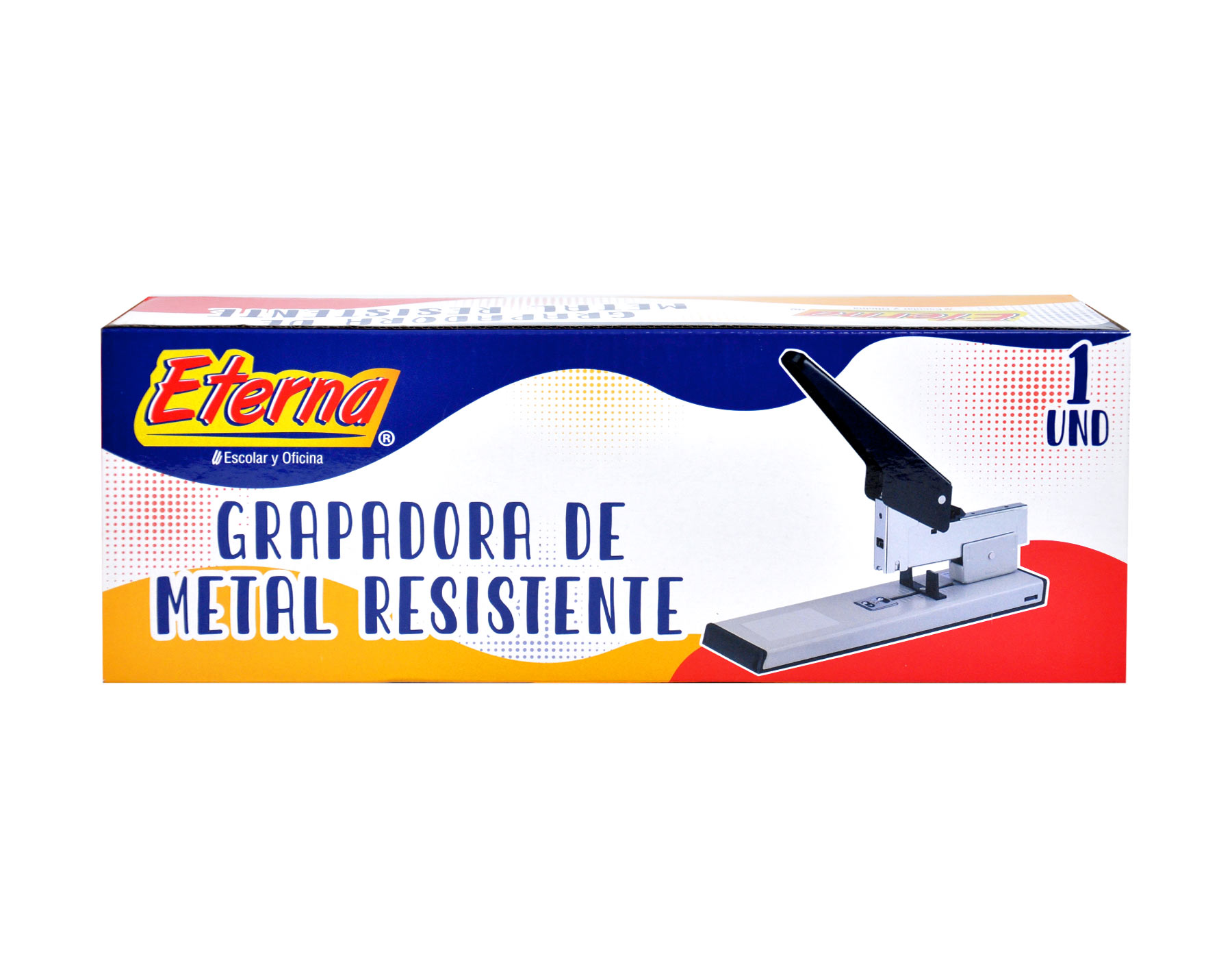 Grapadora Grande de Metal Resistente 200 hojas Eterna img #1