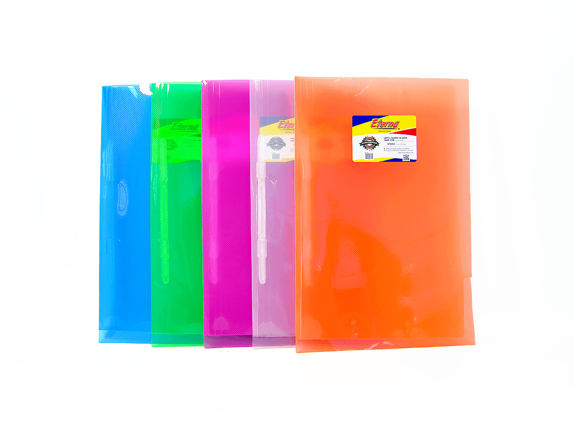 Carpeta Plástica Colores Legajador Eterna Oficio Eterna img #1