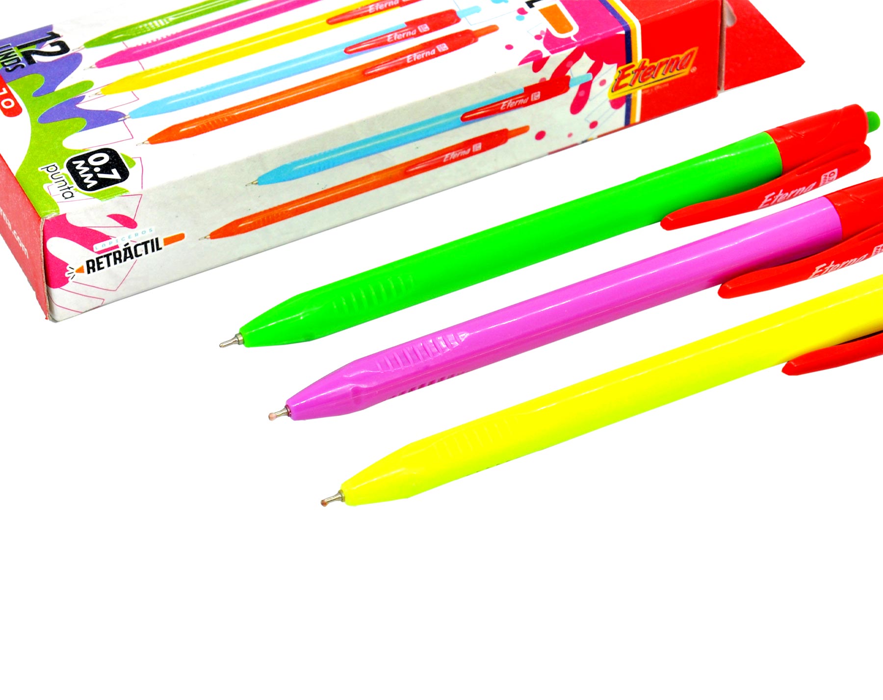 Lapicero Rojo  Retráctil Tinta 0.7 mm Eterna img #1