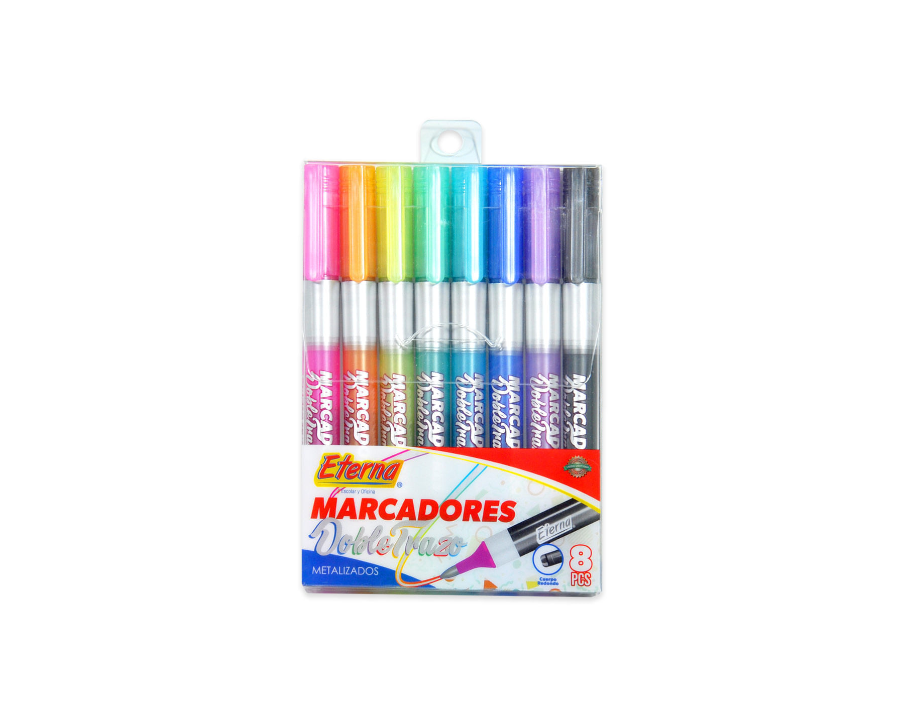 Marcadores Doble Línea x 8 Eterna img #1