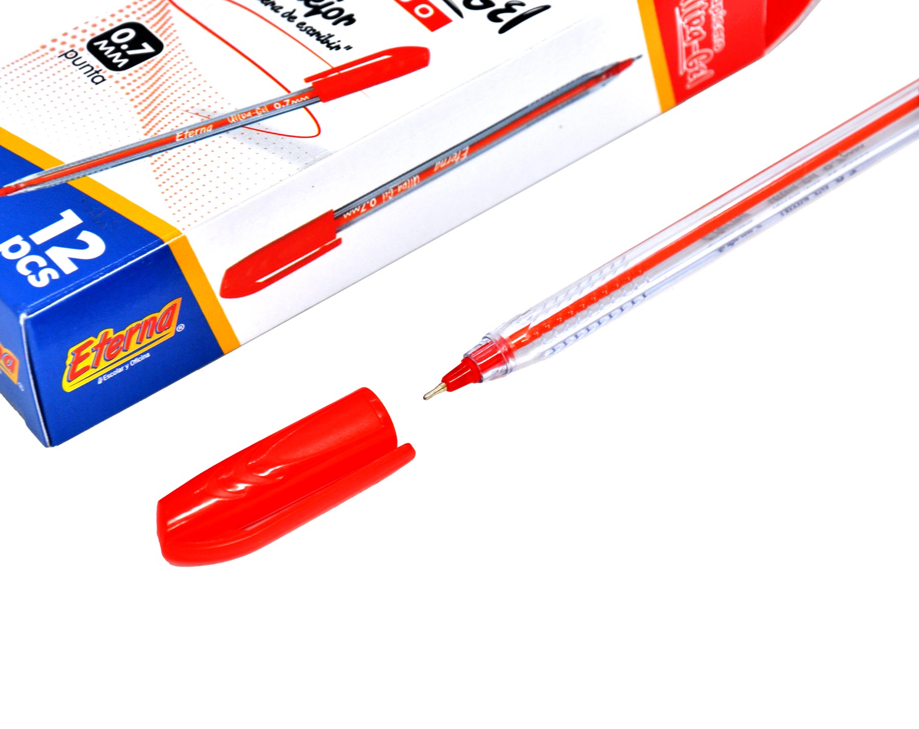 Lapicero Mina Naranja Ultra Gel Rojo Eterna img #1