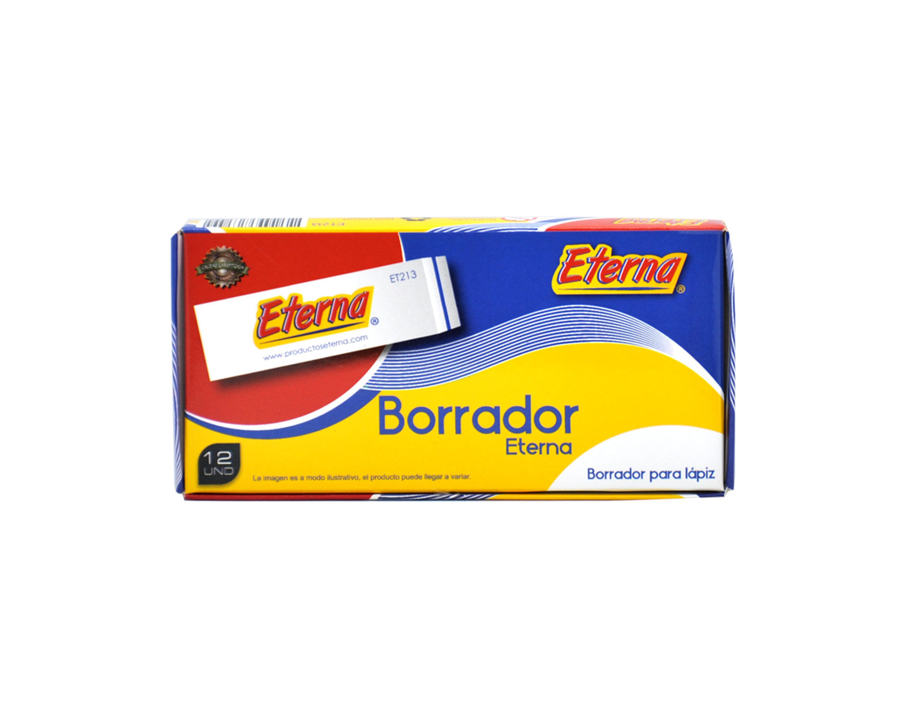 Borrador Eterna Blanco X 12 Pcs Eterna img #1