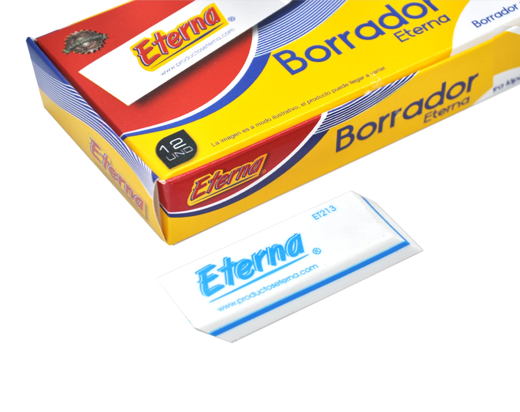 Borrador Eterna Blanco X 12 Pcs Eterna img #3