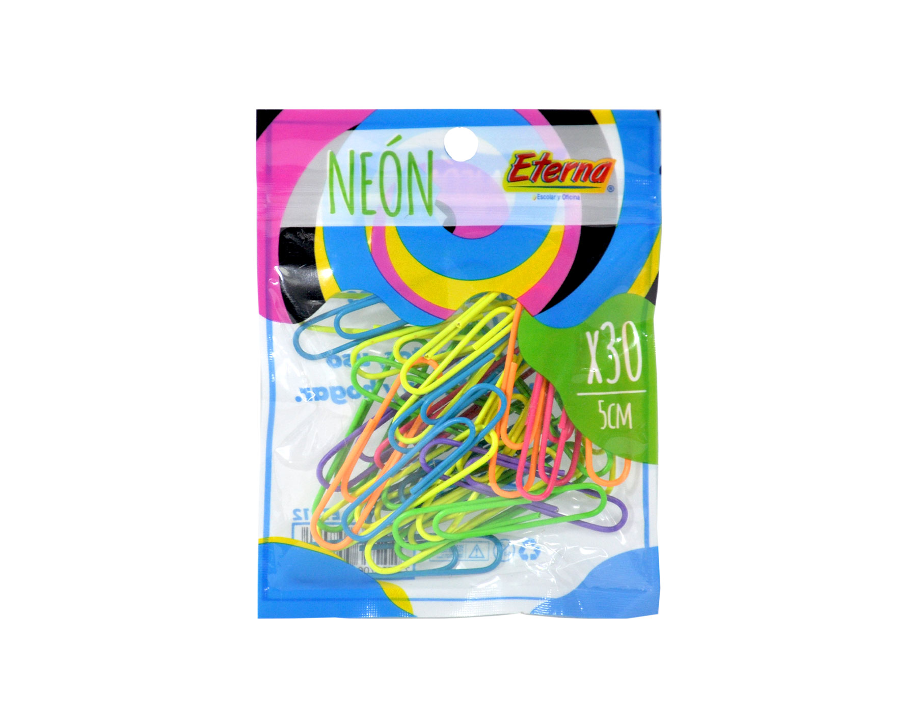 Clips Colores Neón Grande Eterna img #1