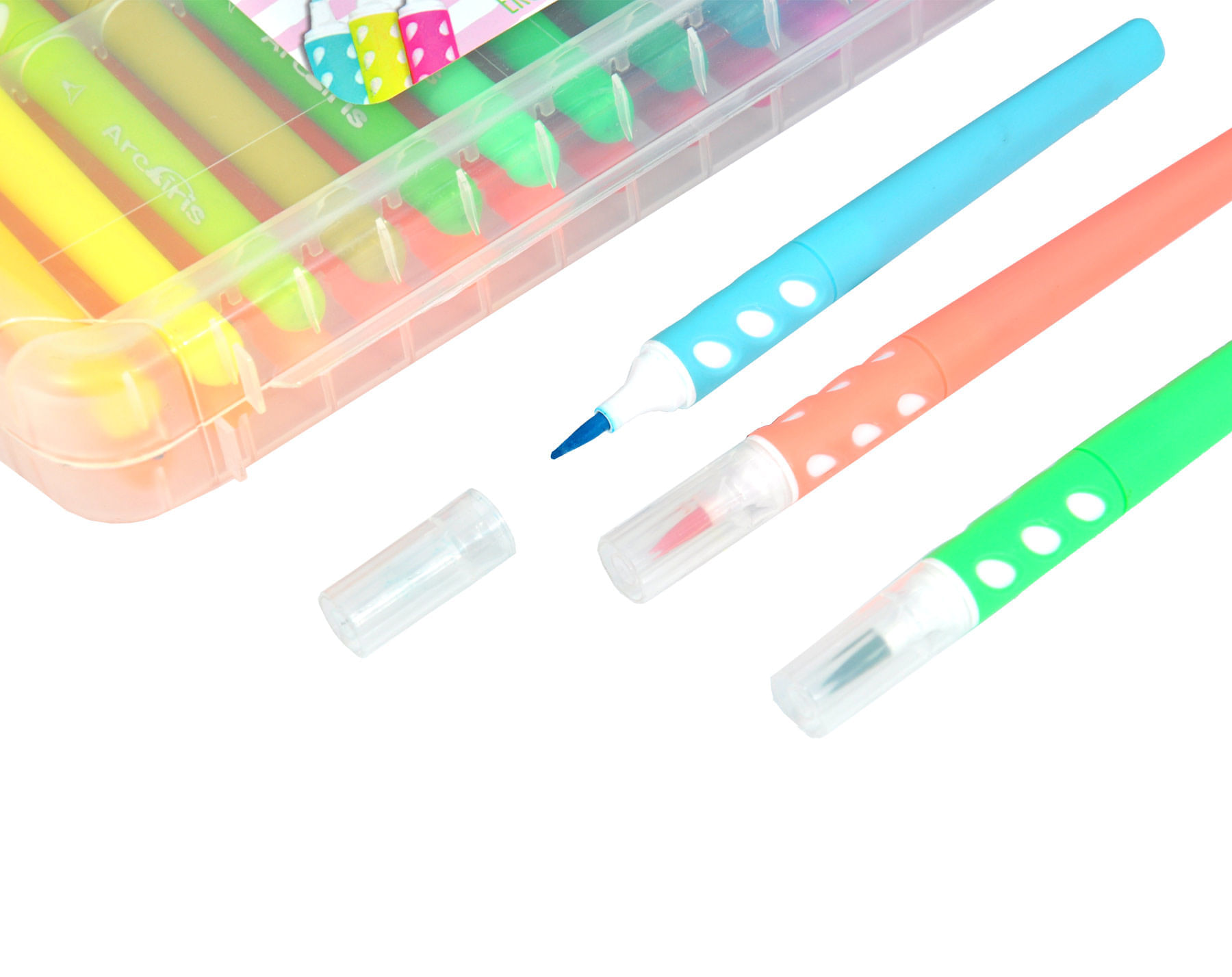 Set de Marcadores Punta Pincel x 36 Arcoiris img #3