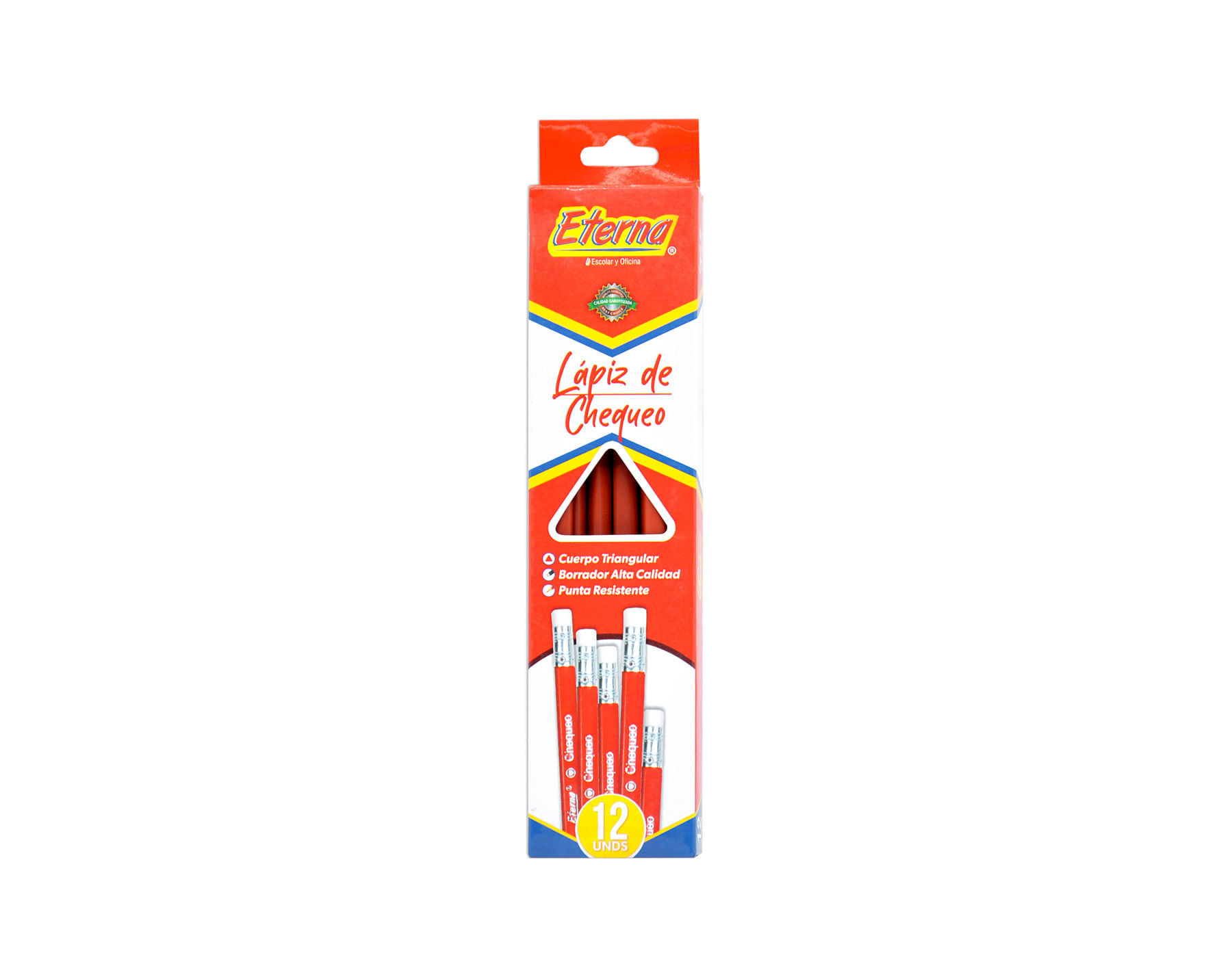 Lápiz  Triangular  Rojo Eterna img #1
