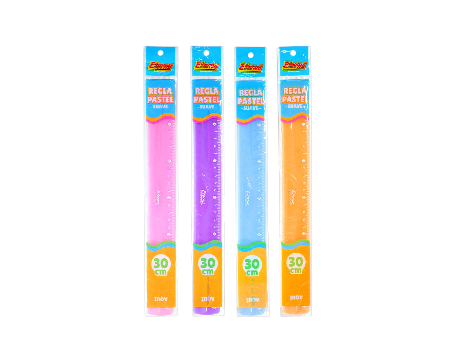 Regla Flexible Pastel X 30 CM Eterna img #1