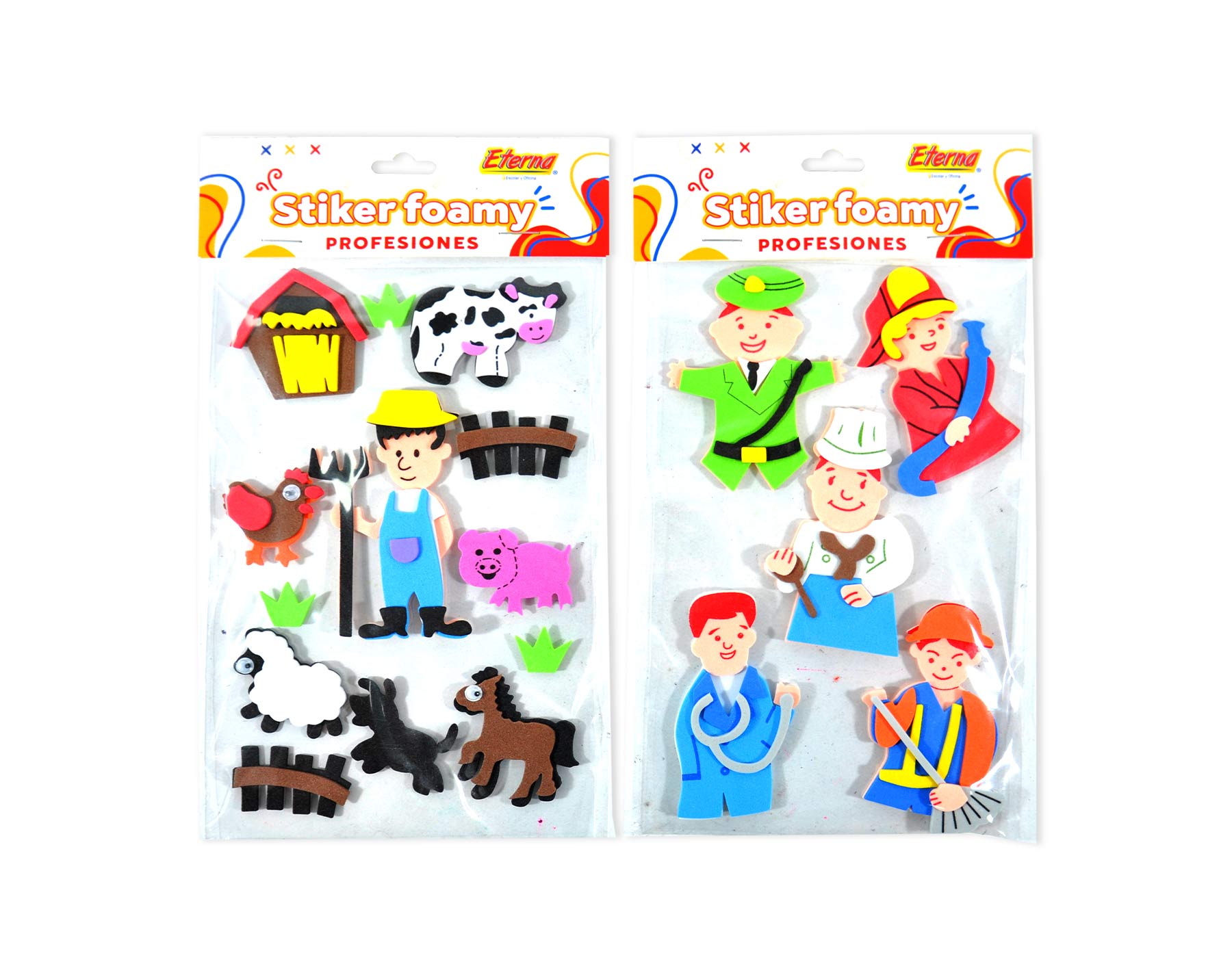 Sticker Foamy  Figuras de Profesiones Surtidas Eterna img #1
