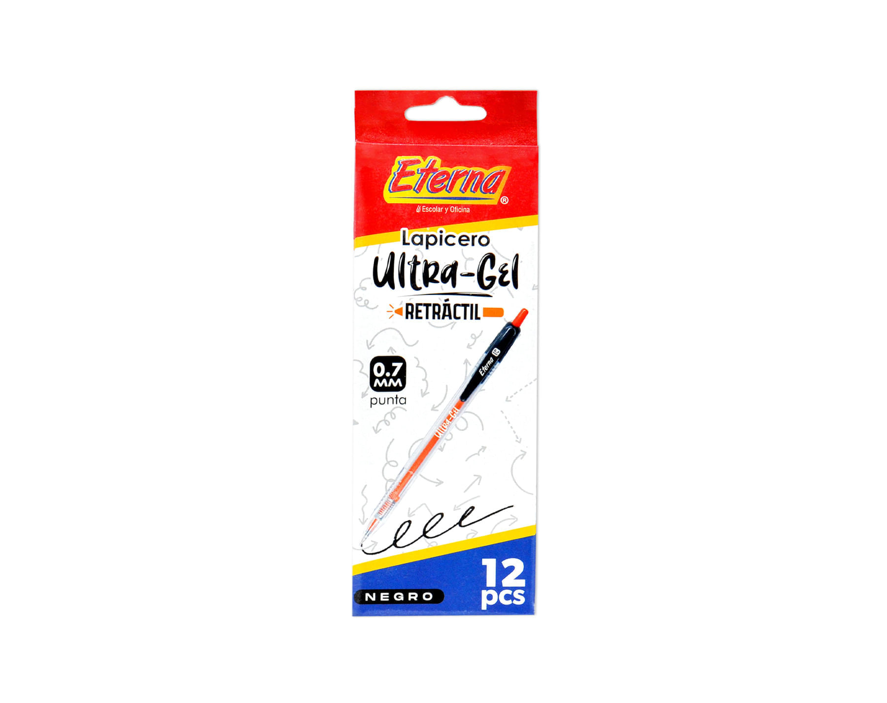 Lapicero Negro  Retráctil Tinta 0.7 mm Eterna img #2