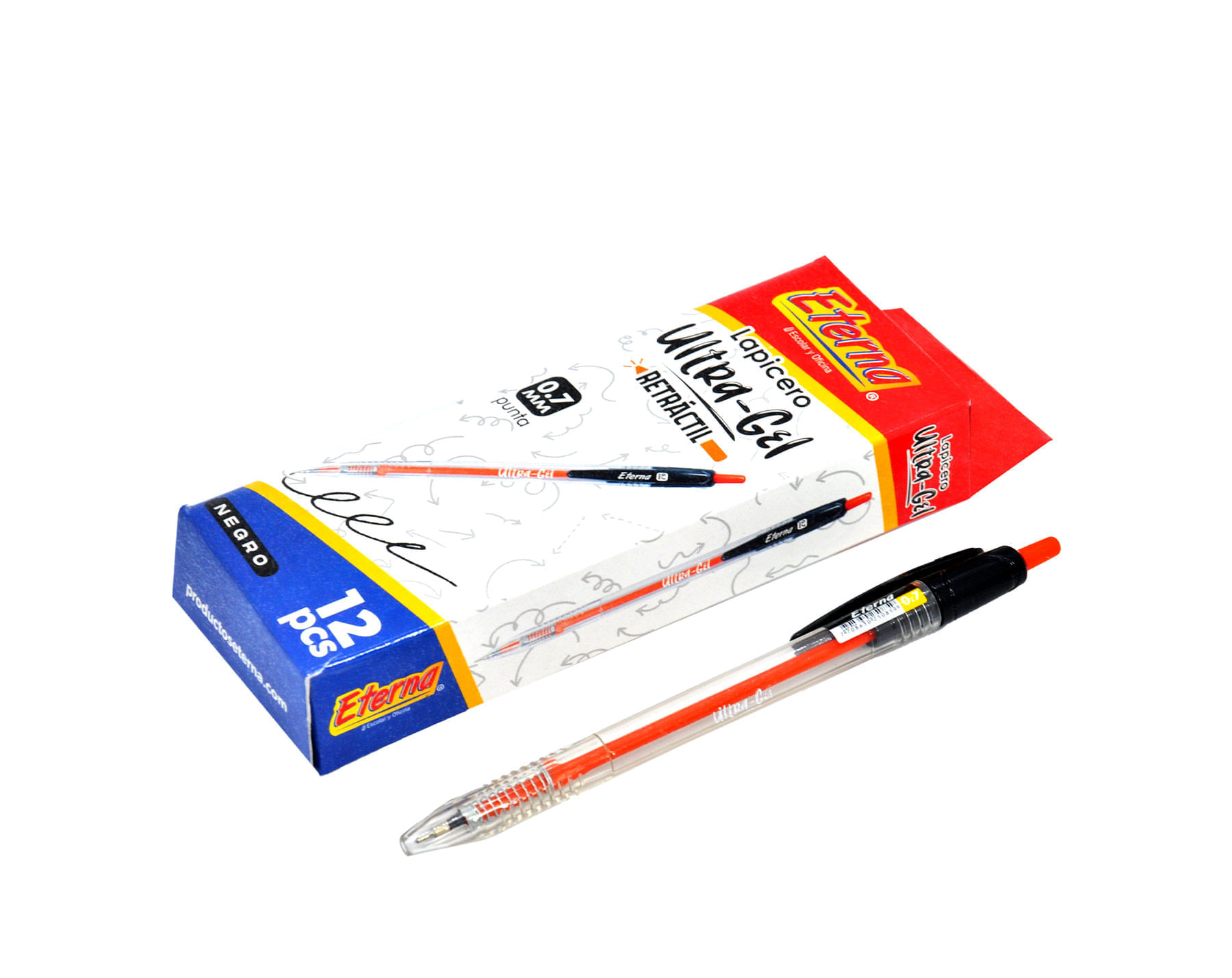 Lapicero Negro  Retráctil Tinta 0.7 mm Eterna img #3