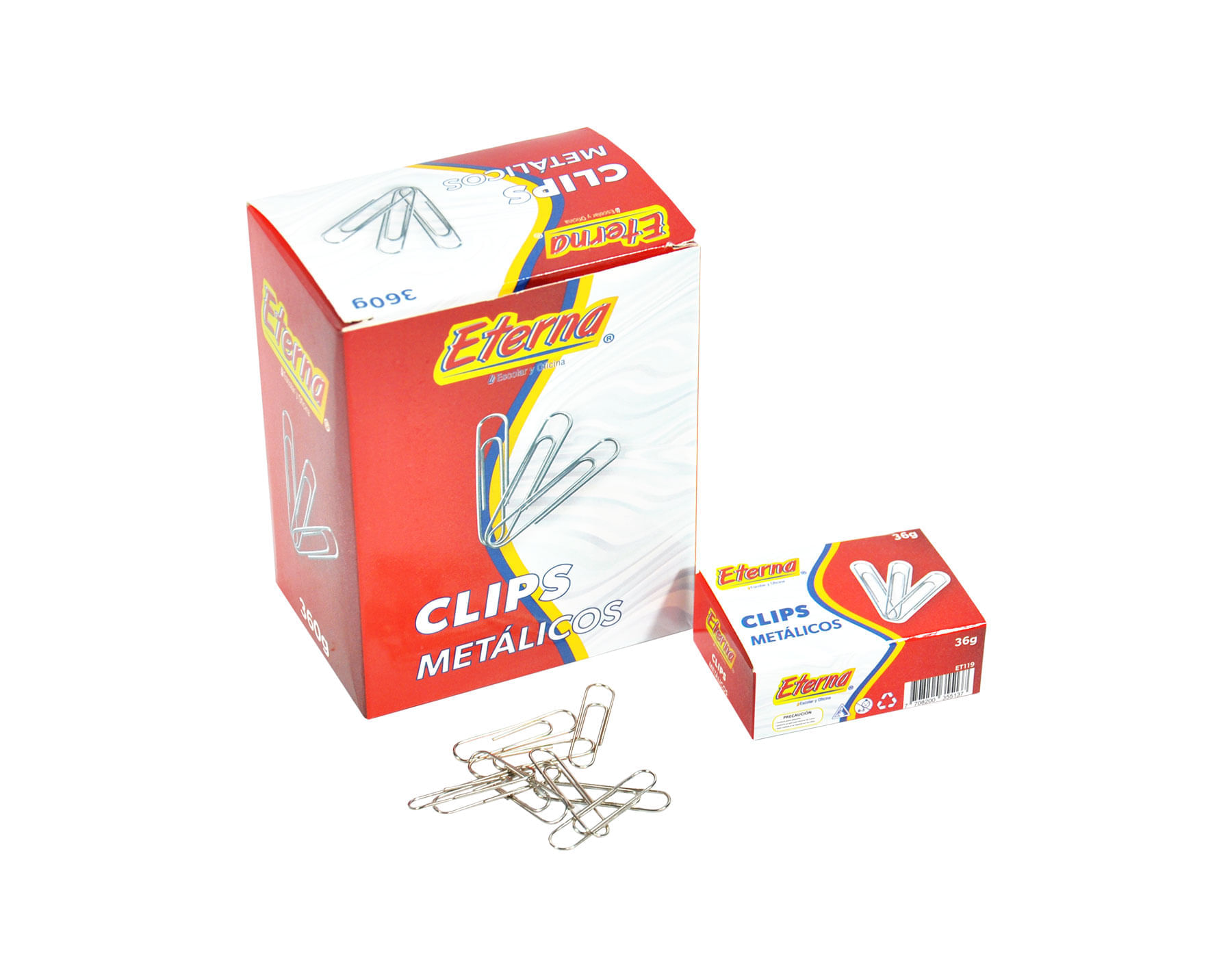 Clip Metálicos Plateado Estándar Eterna img #1