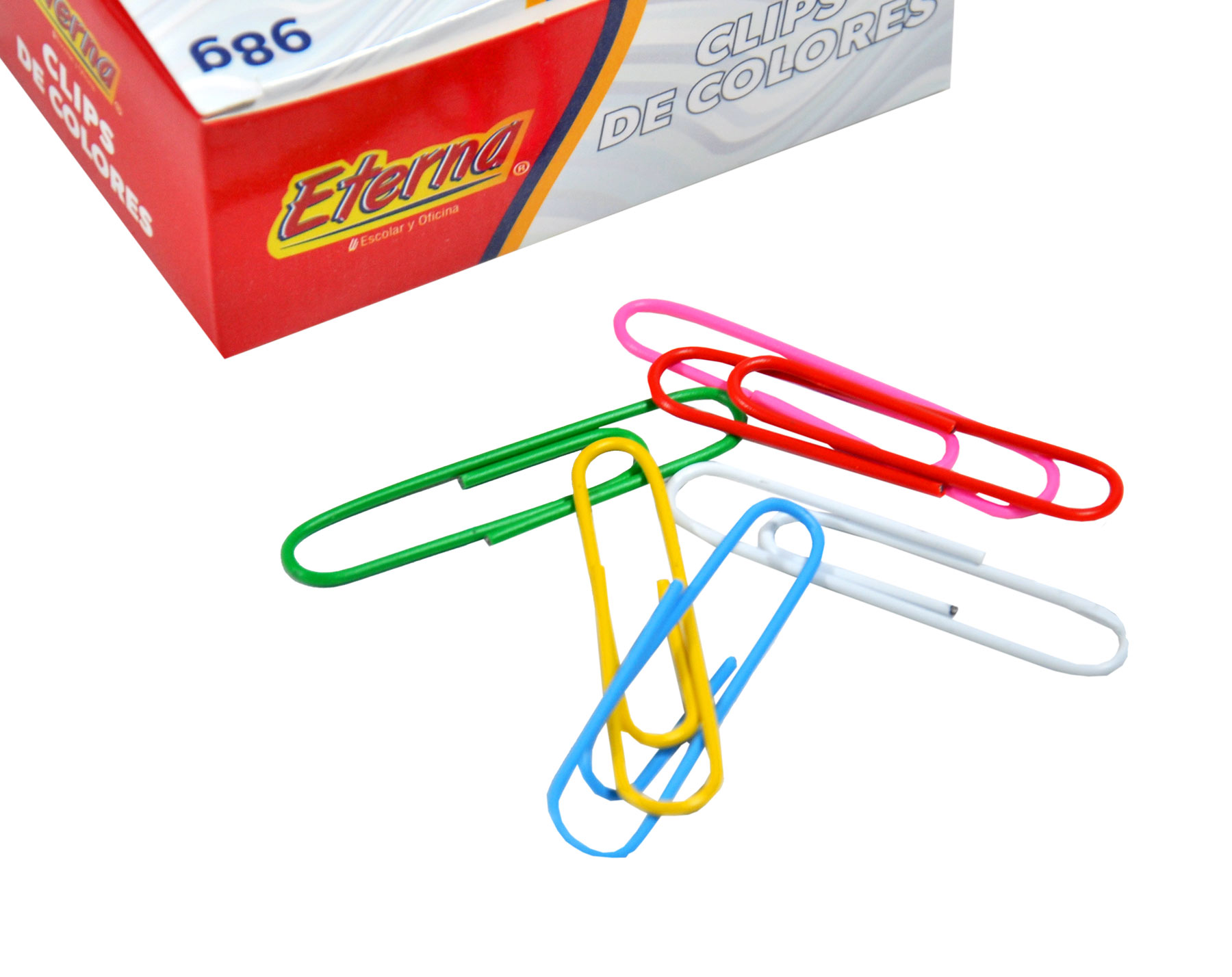 Caja de  Clips Grandes en Colores Eterna img #3