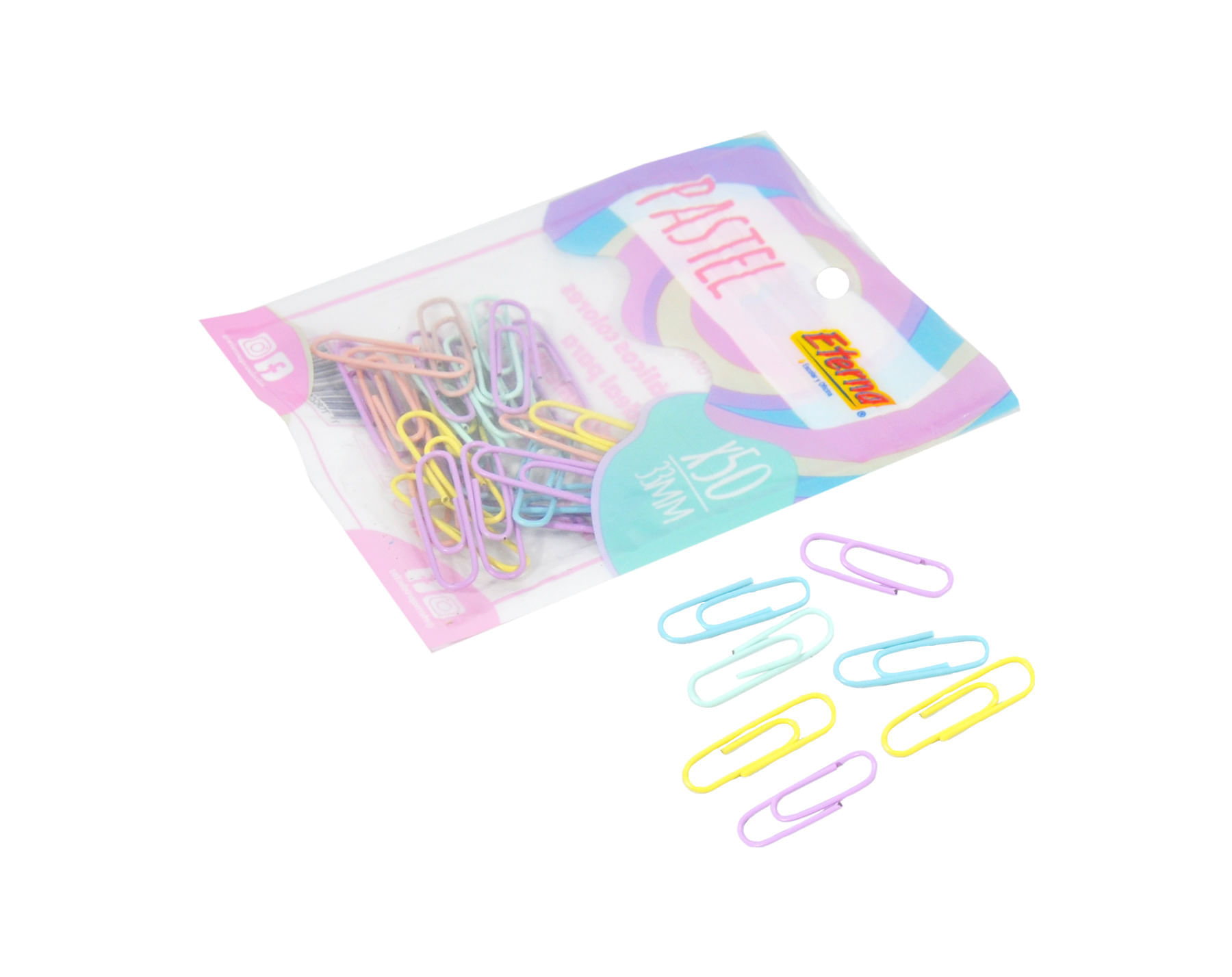 Clips Pastel x 50 Eterna img #2