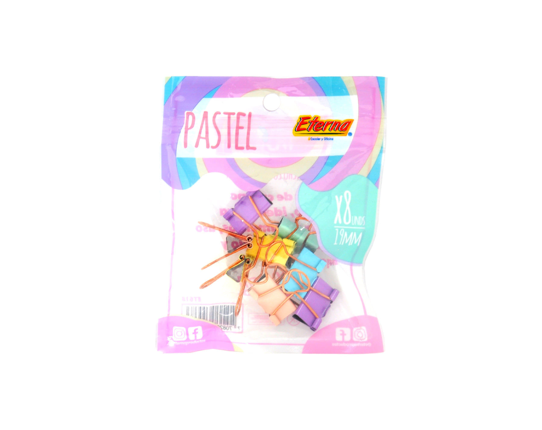 Gancho Lotero Oro Pastel x 8 Eterna img #1