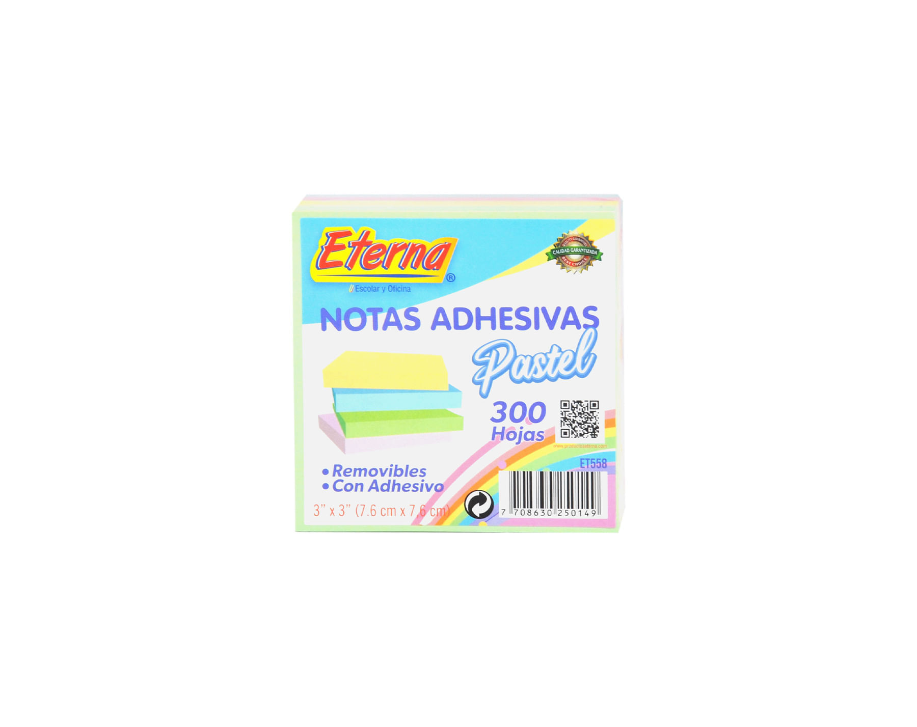 Notas Adhesivas Multicolor Eterna 76x76mm img #1
