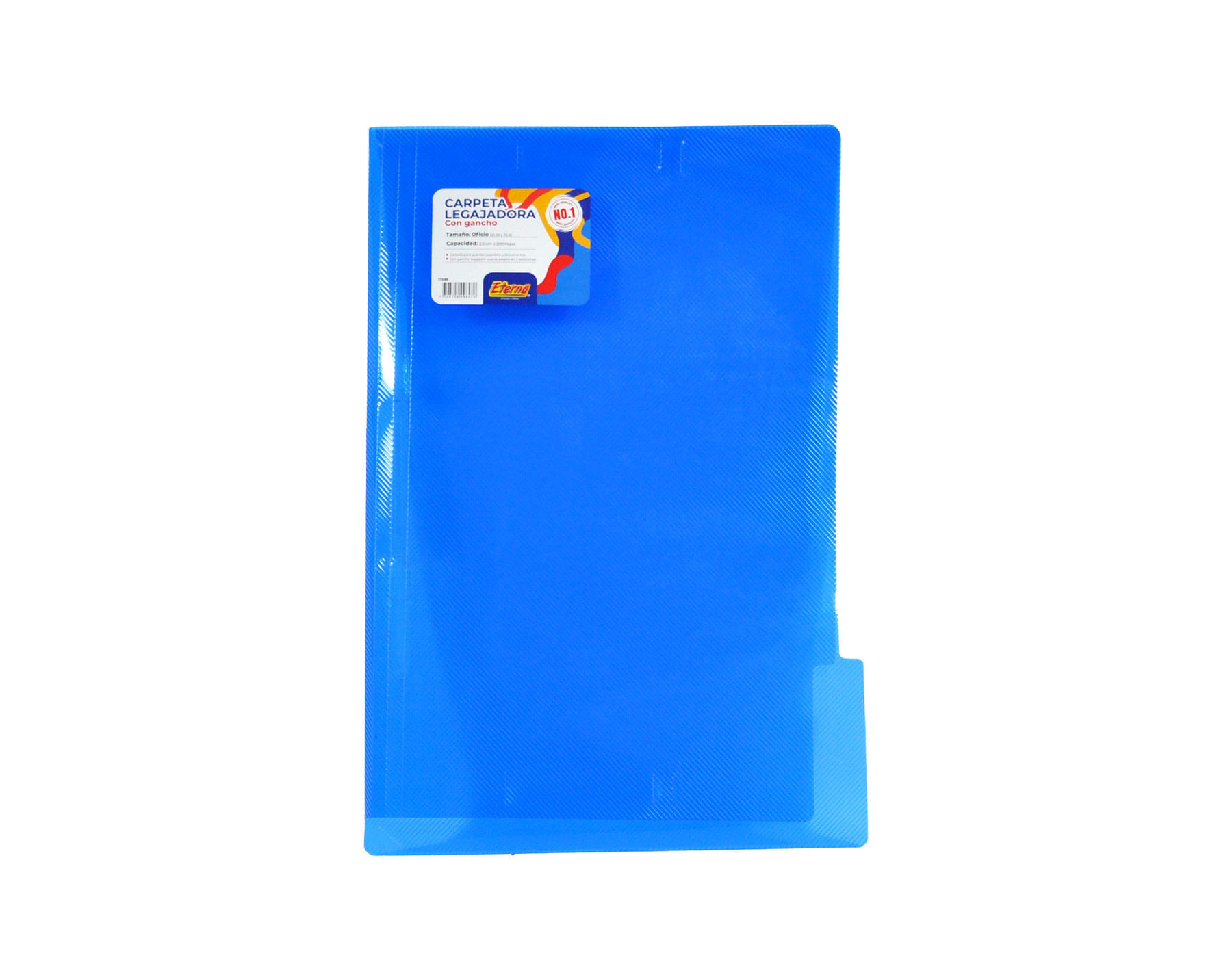 Carpeta Plástica Colores Legajador Eterna Oficio Azul Oscuro Eterna img #1