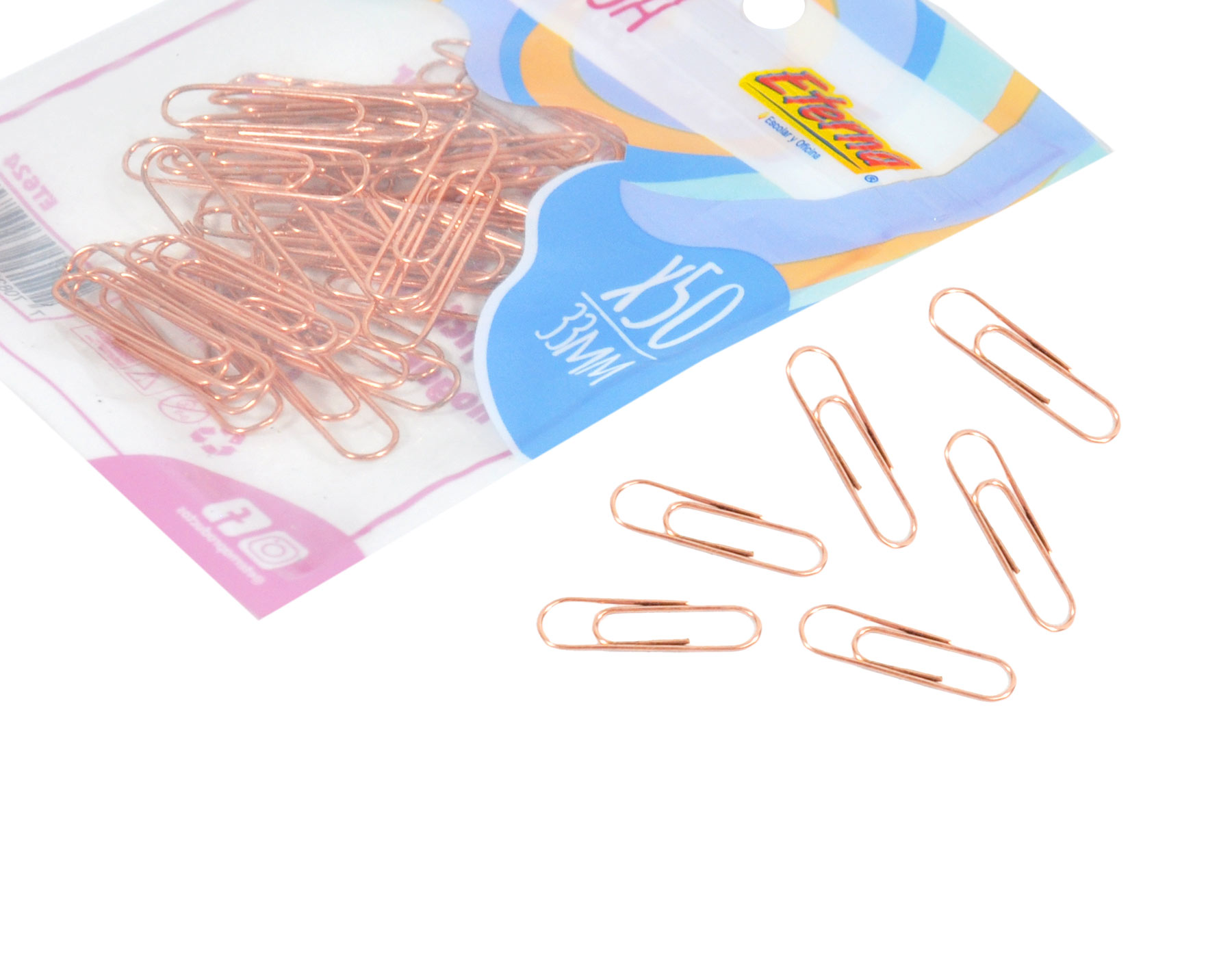 Clips Oro Rosa x 50 Eterna img #3