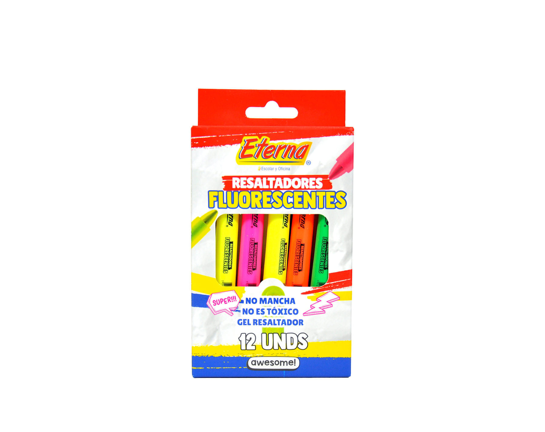 Resaltadores Redondos Fluorescente Eterna img #1