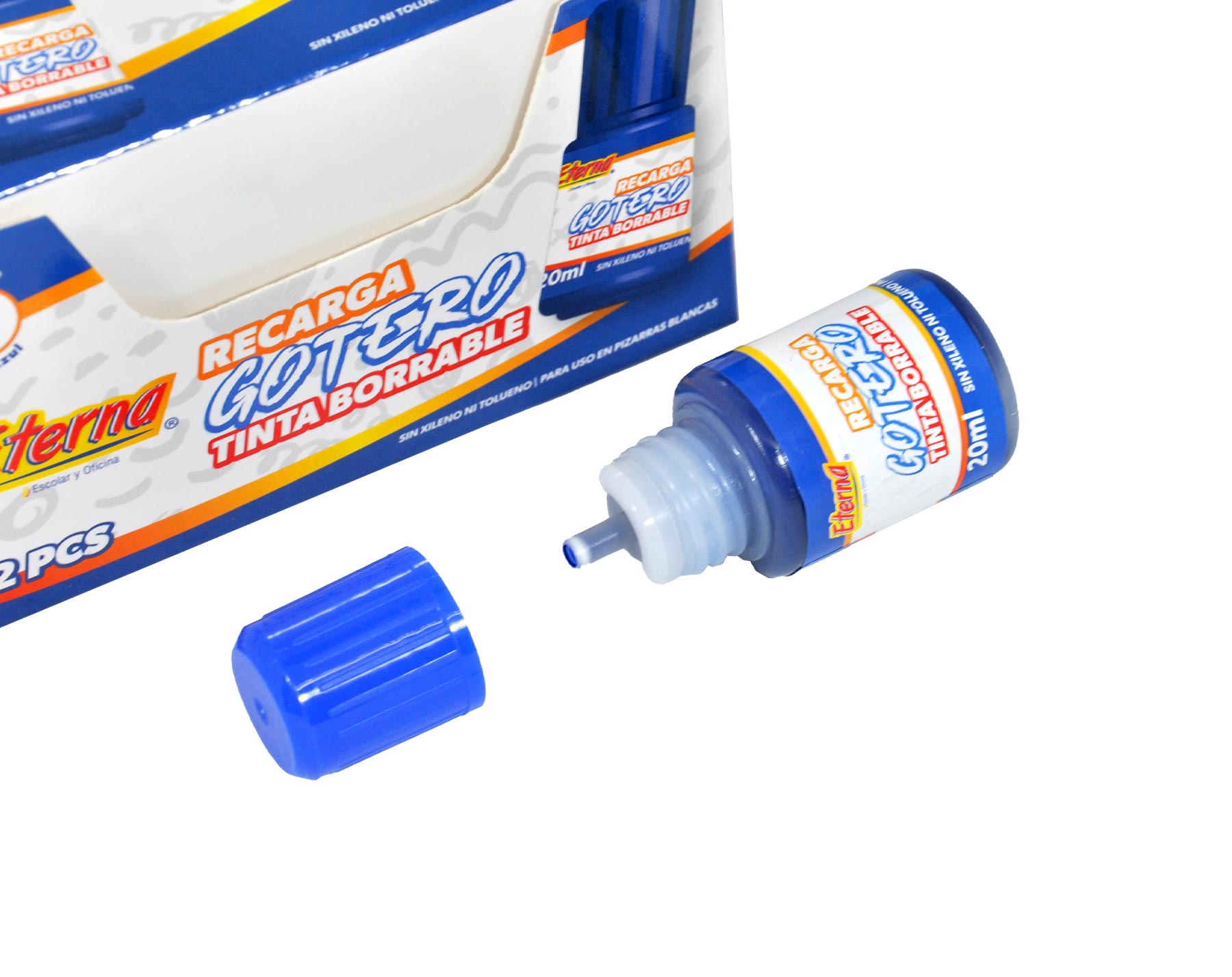 Gotero De Tinta Para Marcadores Eterna Azul X 12  Eterna img #3