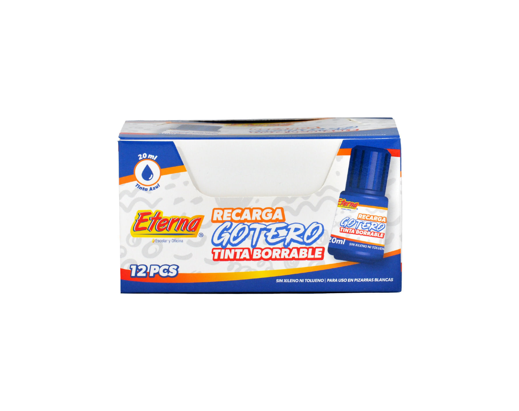 Gotero De Tinta Para Marcadores Eterna Azul X 12  Eterna img #1