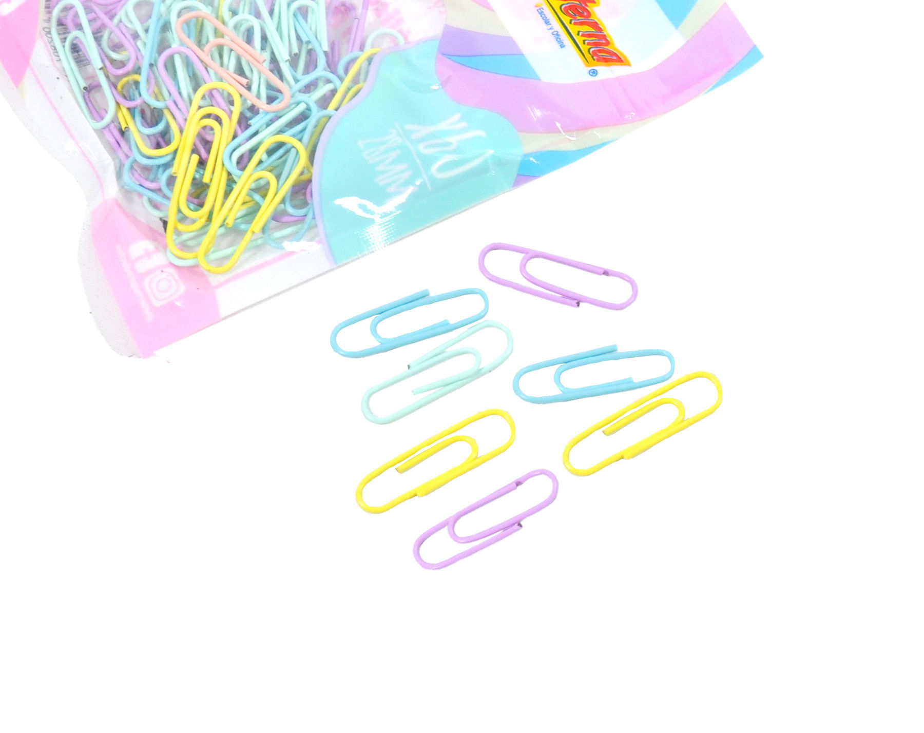 Clips Estandar Pastel  x 60 Eterna img #3