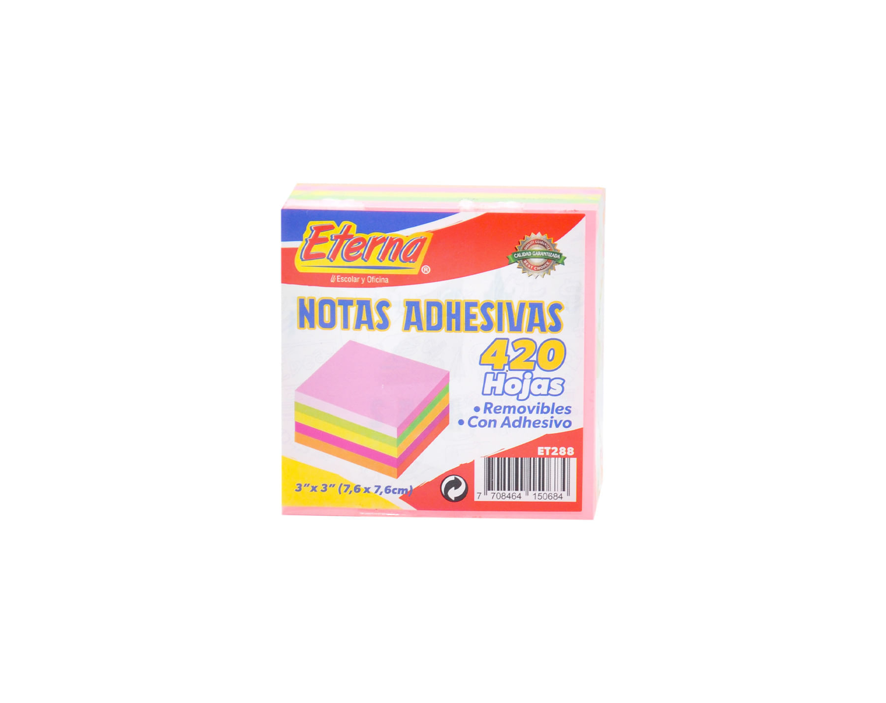 Notas Adhesivas Multicolor Eterna 76x76mm img #1