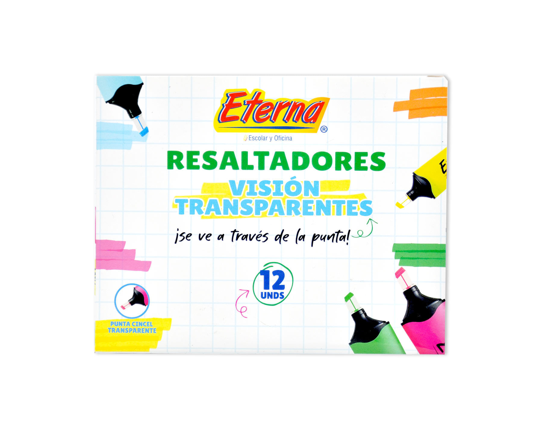 Resaltadores Punta Transparente Eterna img #2