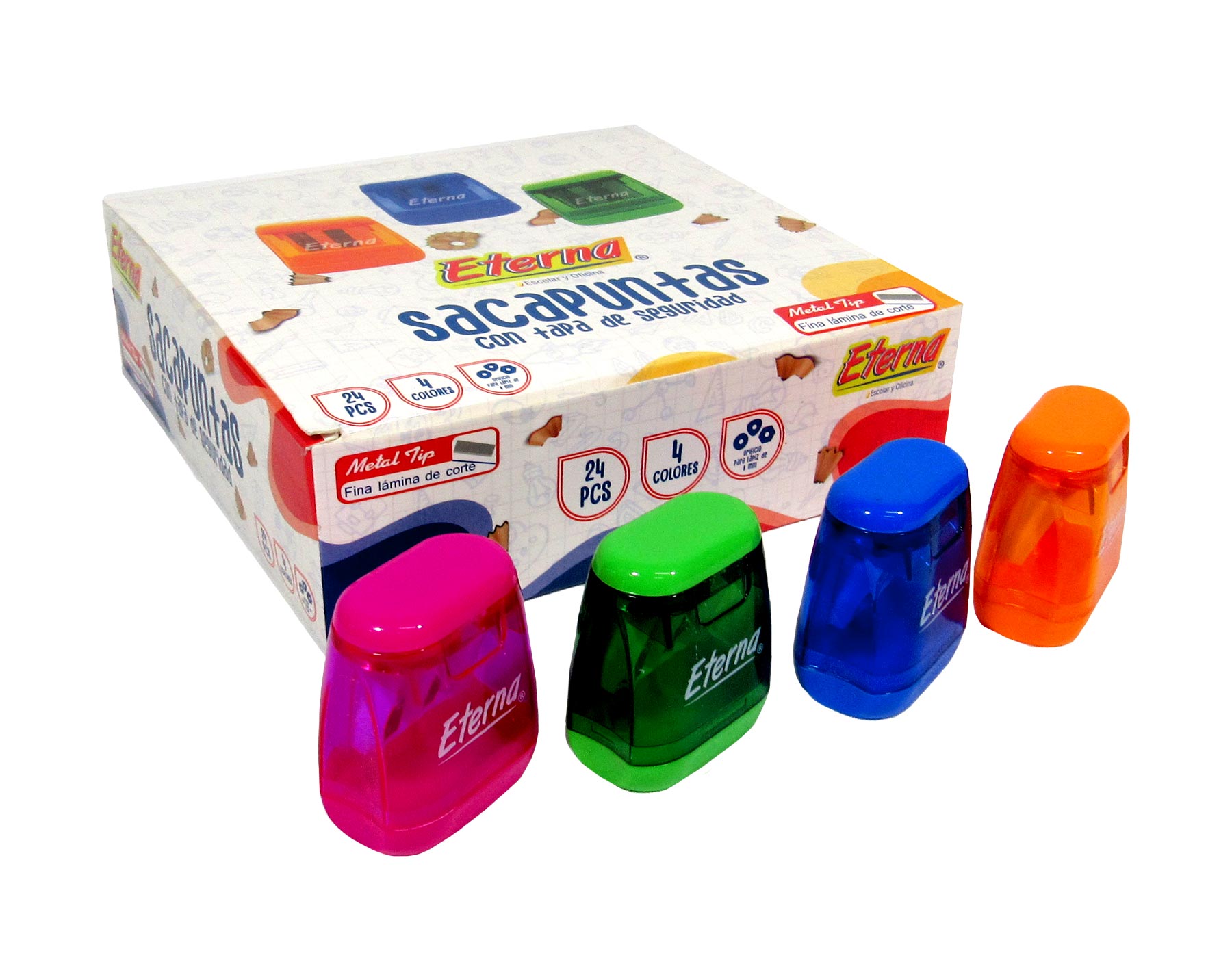 Sacapuntas Eterna 2 Huecos   X 24  Eterna img #1