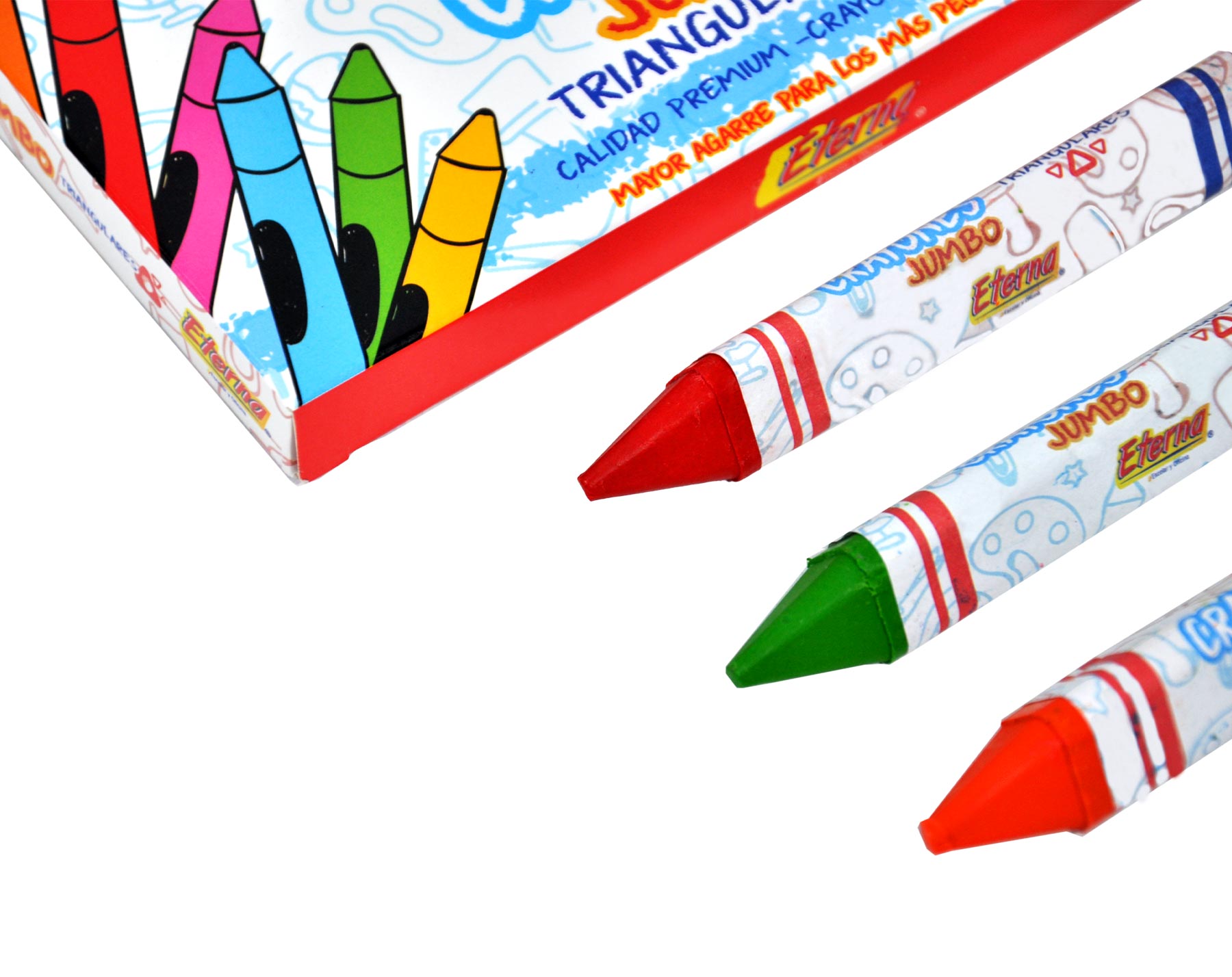Crayones Eterna Jumbo Triangular X 12 11,5mm  Eterna img #3