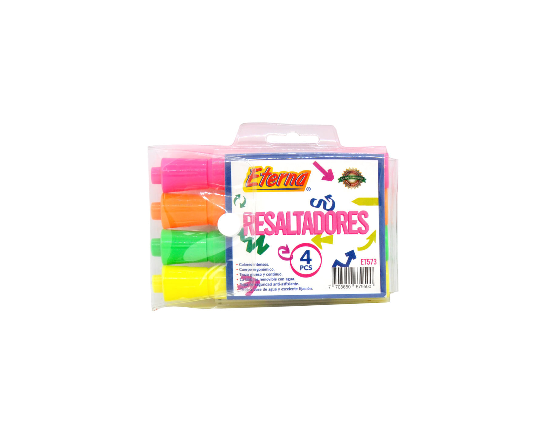 Resaltadores Fluorescente  x 4  Eterna img #1