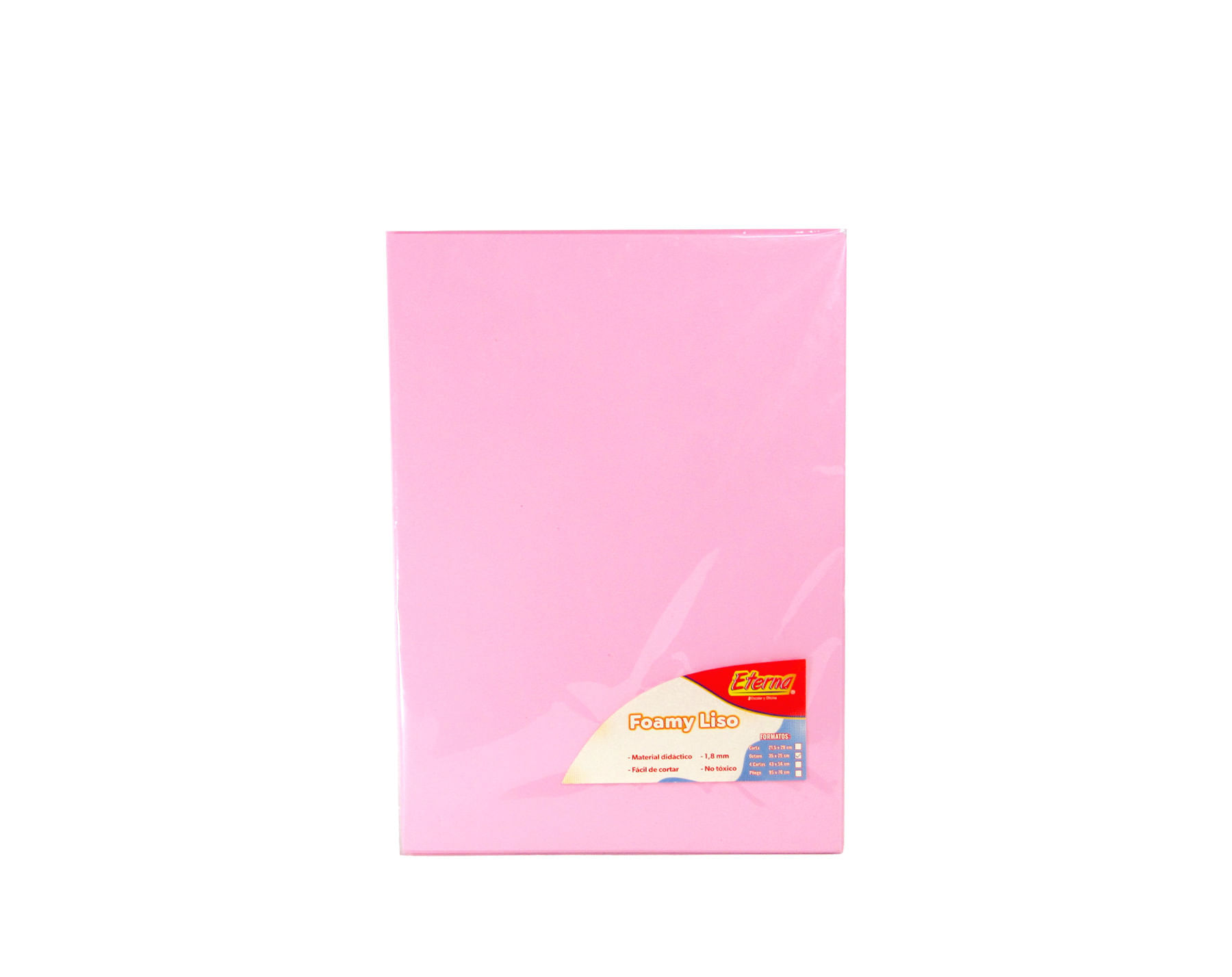 Foamy Liso 1,8 X 10 Unid 35x25 Rosado Eterna img #1
