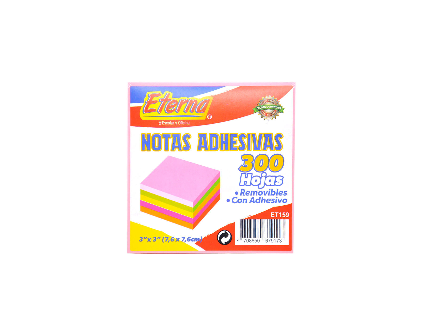 Notas Adhesivas Multicolor Eterna 76x76mm img #1
