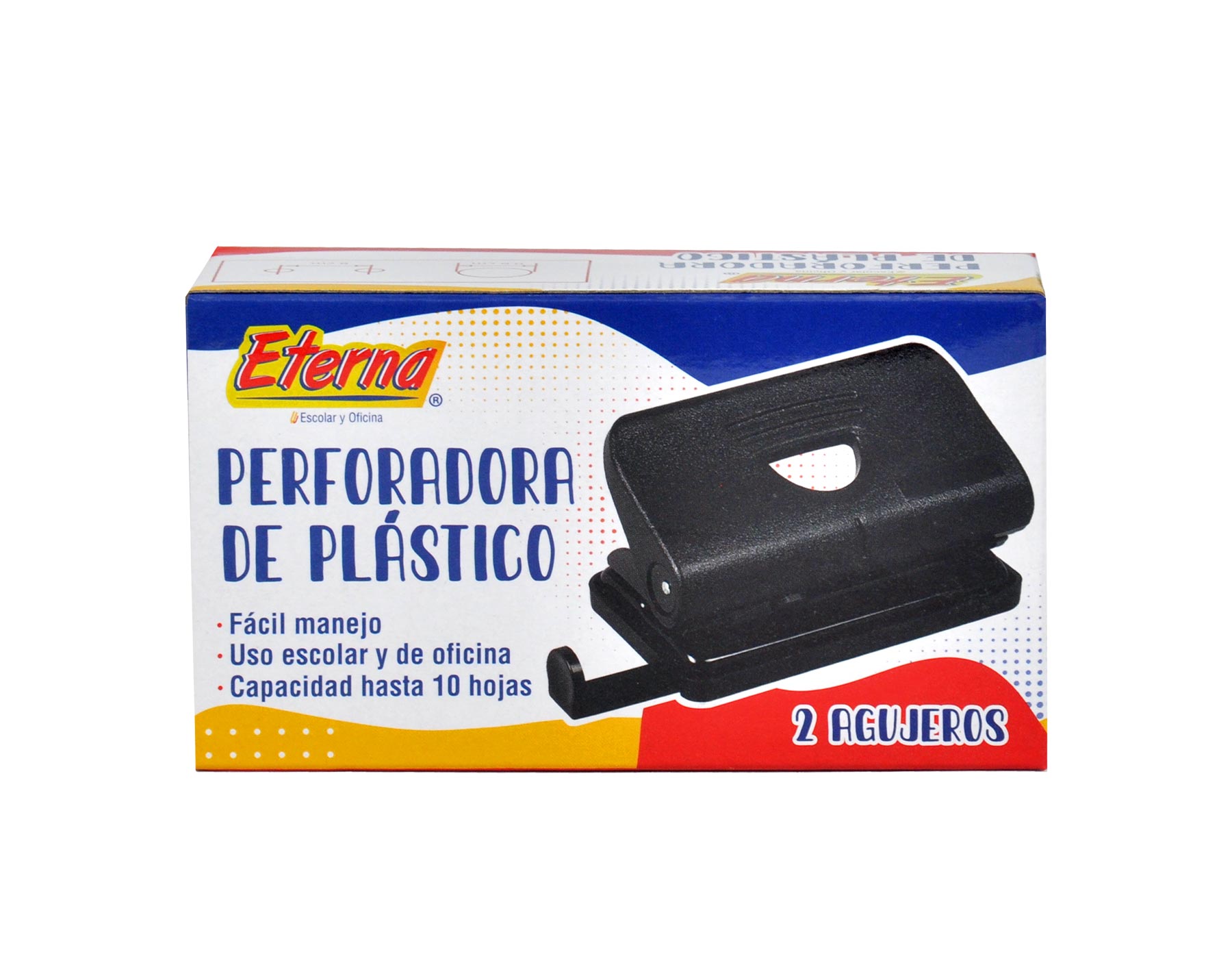 Perforadora Plástica  Dos Huecos 10 Hojas img #1