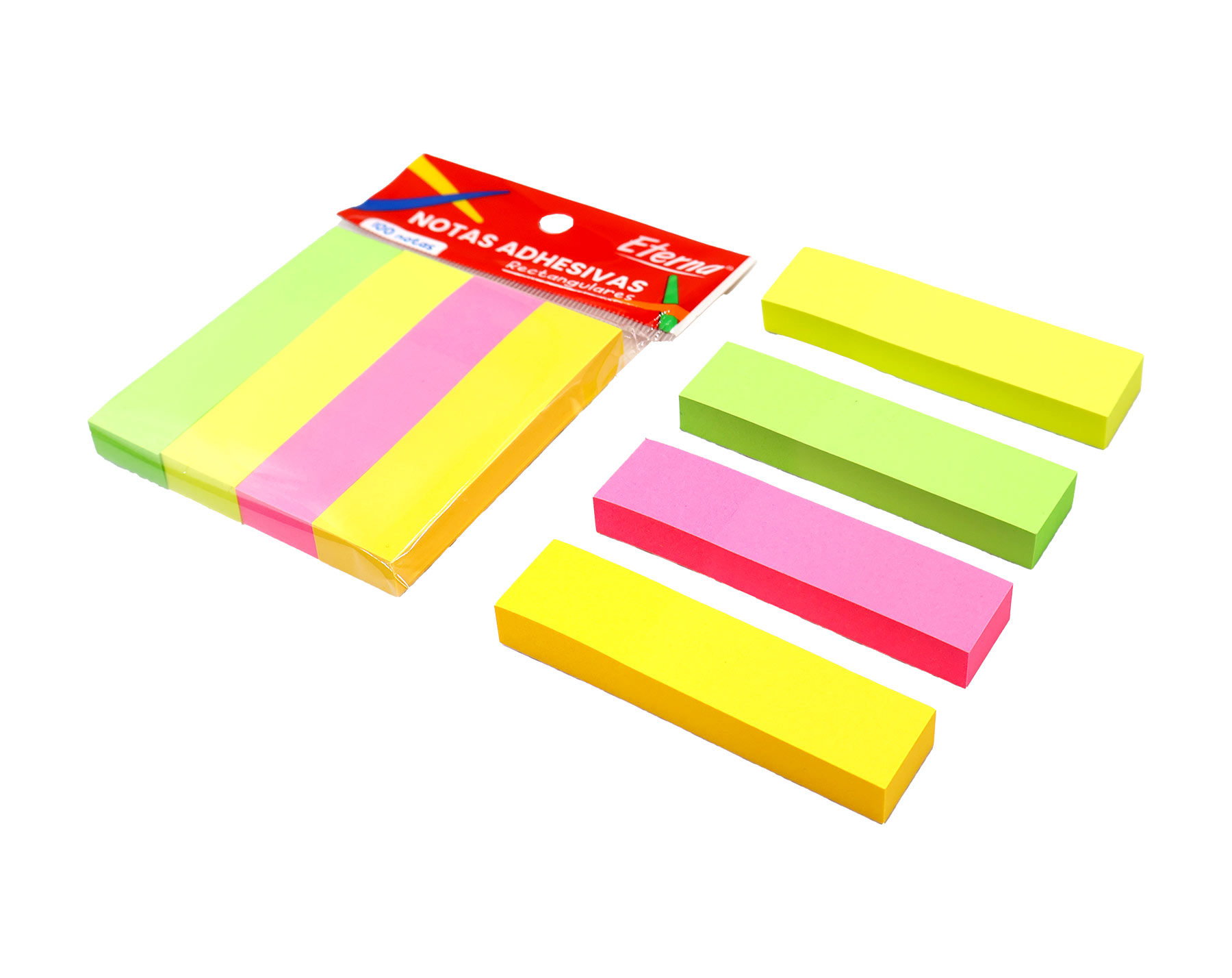 Notas Adhesivas 4 colores divididas vertical Eterna img #1
