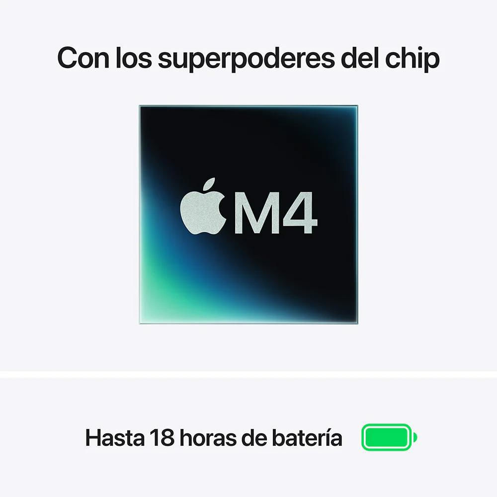 Macbook Air 13.6 Chip M4 2025 Ram 16Gb Ssd 256Gb Apple Silver.-1765564949008