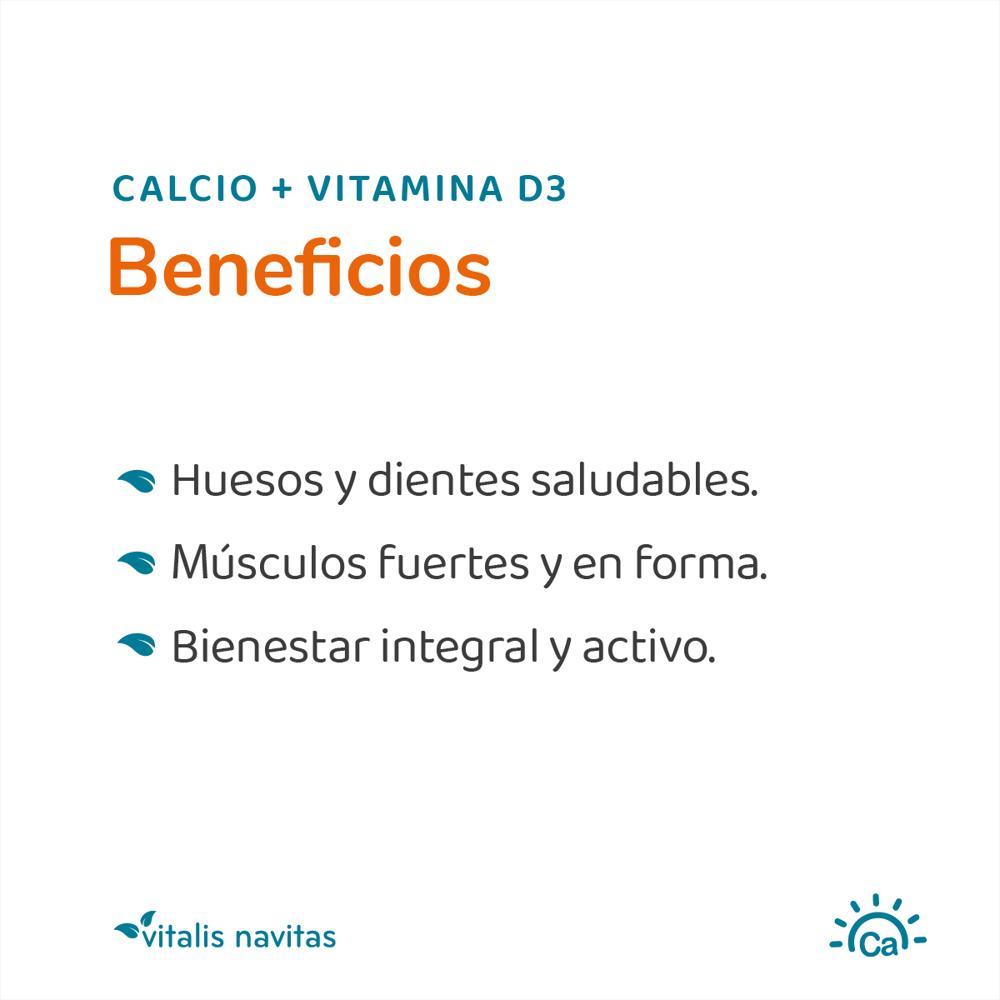 Plan 6 Frascos Calcio + Vitamina D3 Vitalis Navitas img #2