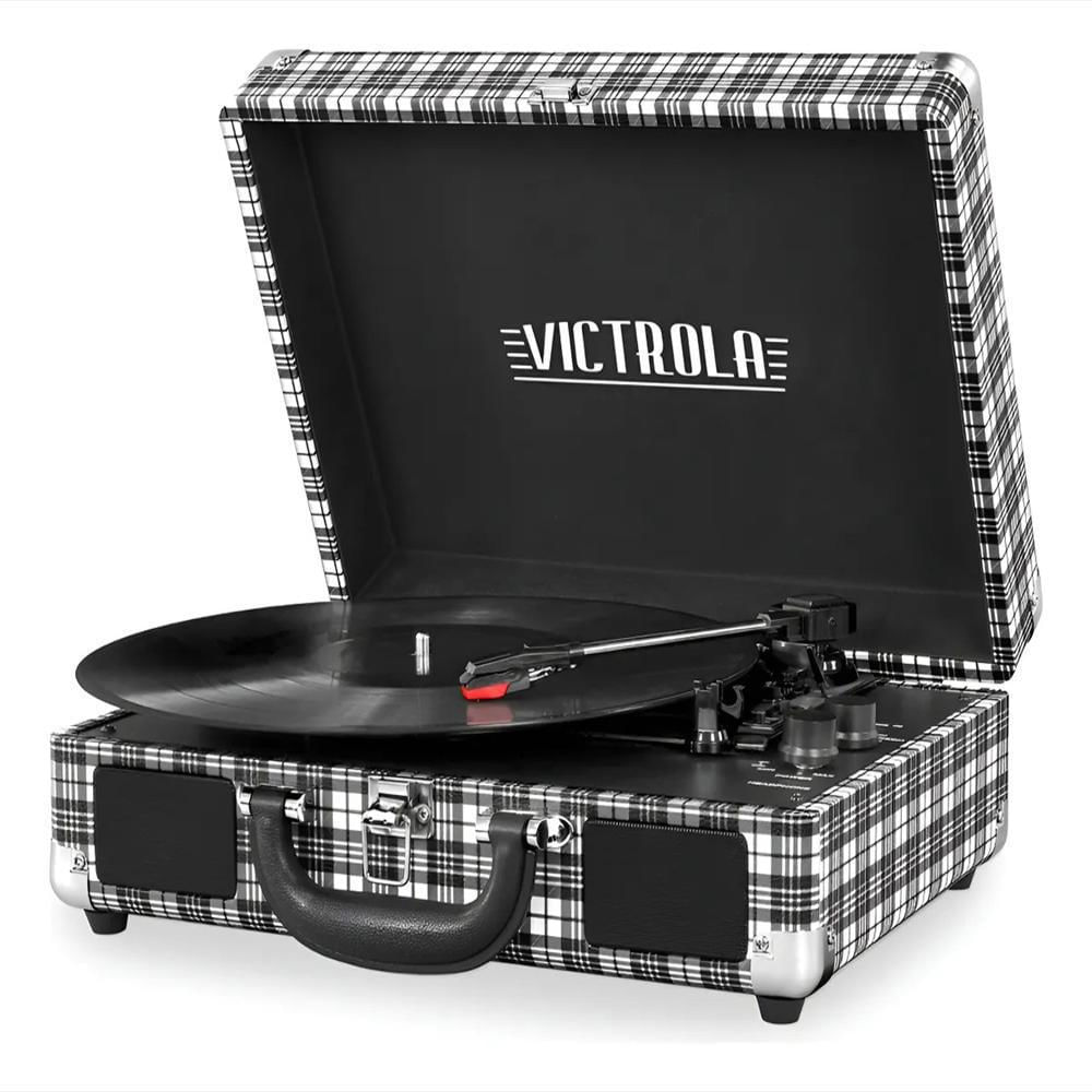 Tocadiscos Tornamesa Portable Victrola + Altavoces Bluetooth img #1