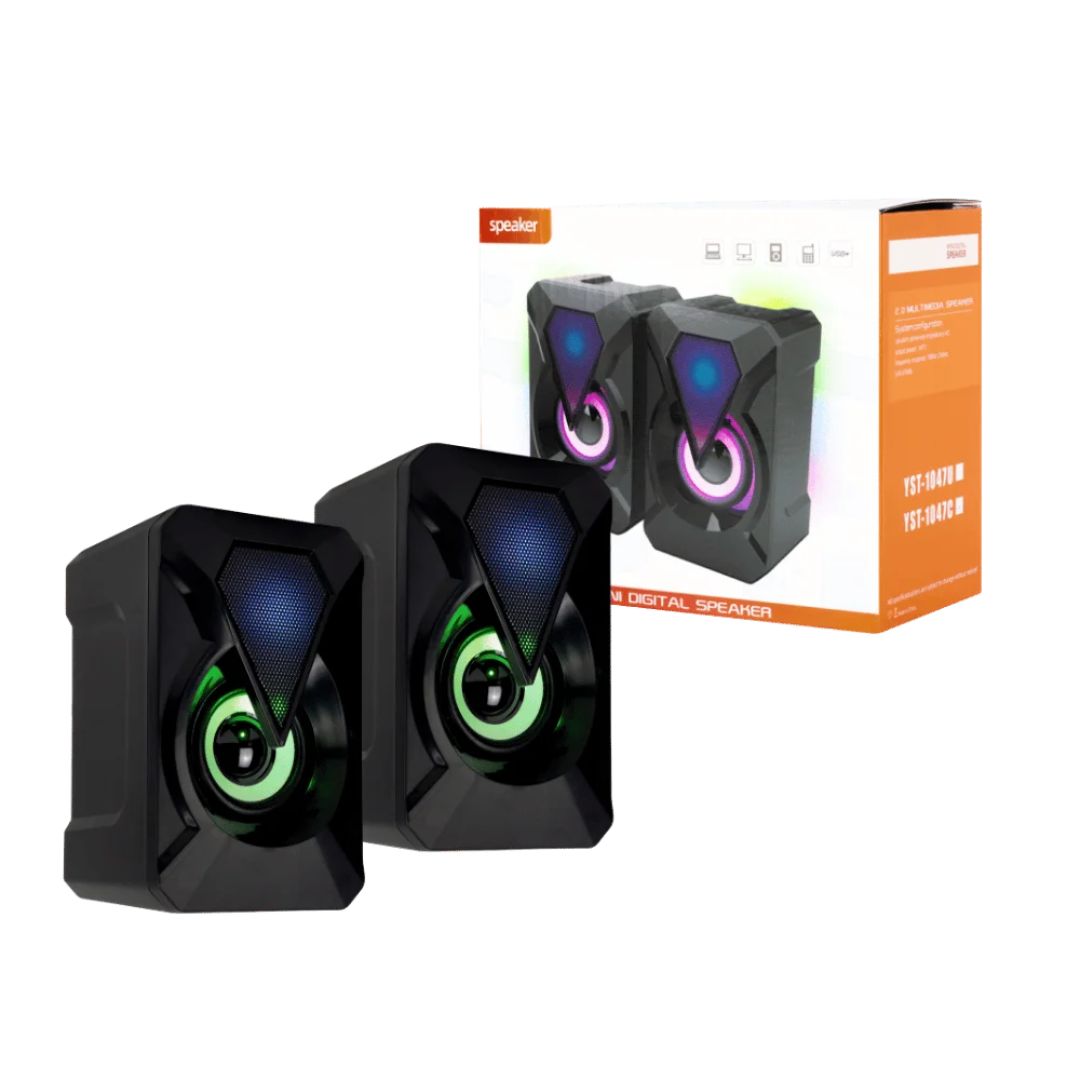 Speakers Solo Usb + Tipo C Rgb Para Pc Yst-1047u 11322 img #1
