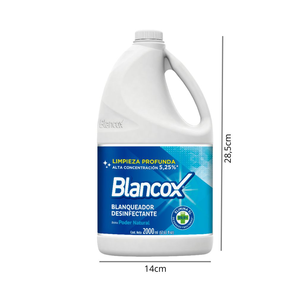 Blanqueador BLANCOX desinfectante aroma poder natural (2000  ml) img #2