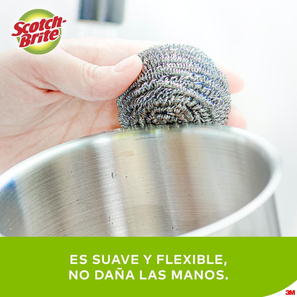 Esponja SCOTCH BRITE acero inoxidable (1  und) img #3