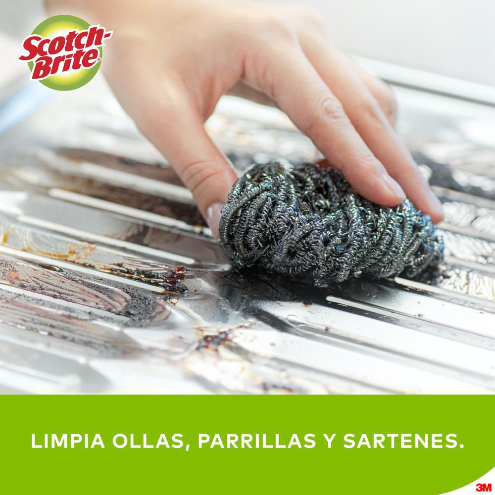 Esponja SCOTCH BRITE acero inoxidable (1  und) img #4