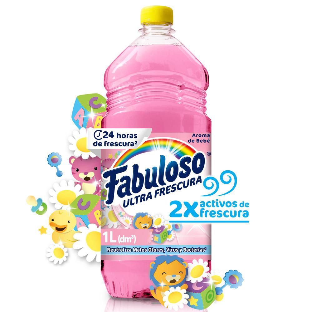 Limpiapisos FABULOSO antibacterial bebé (1000  ml) img #1