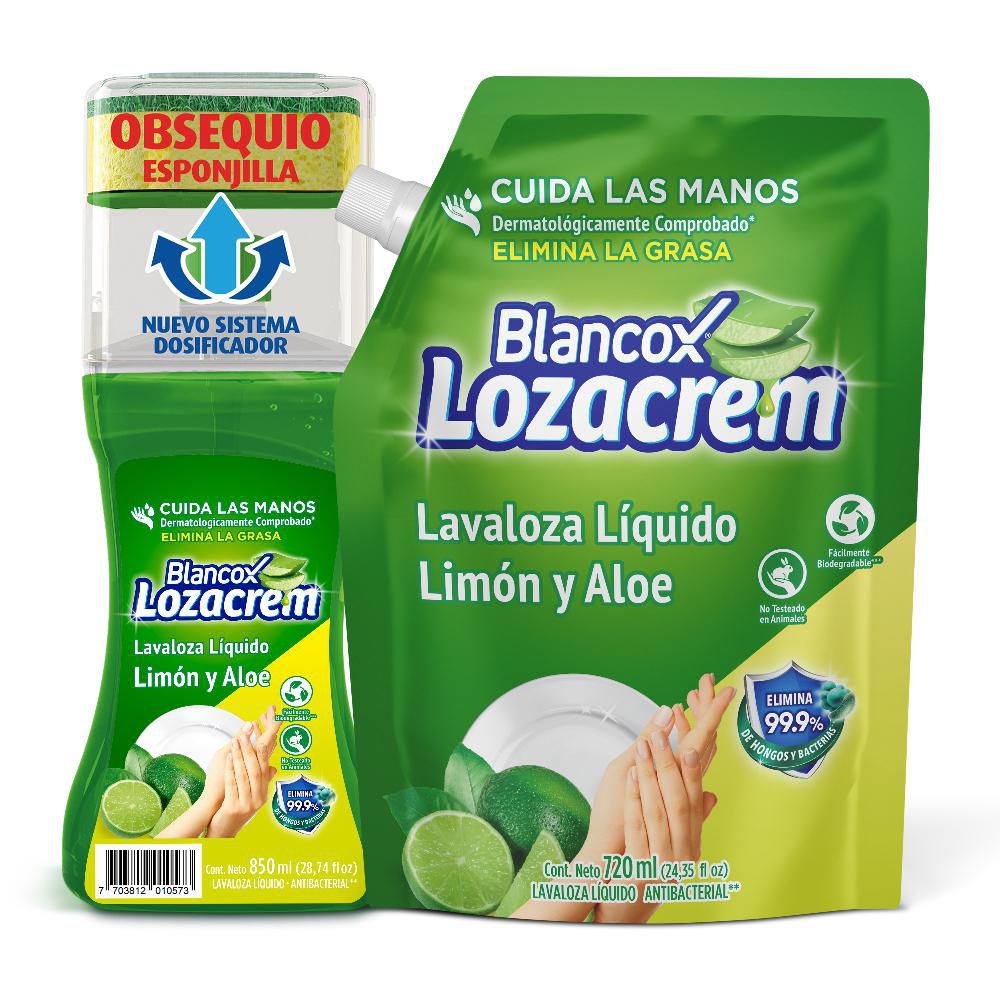 Lavaloza LOZA CREM líquido limón y aloe  (1570  ml) img #1