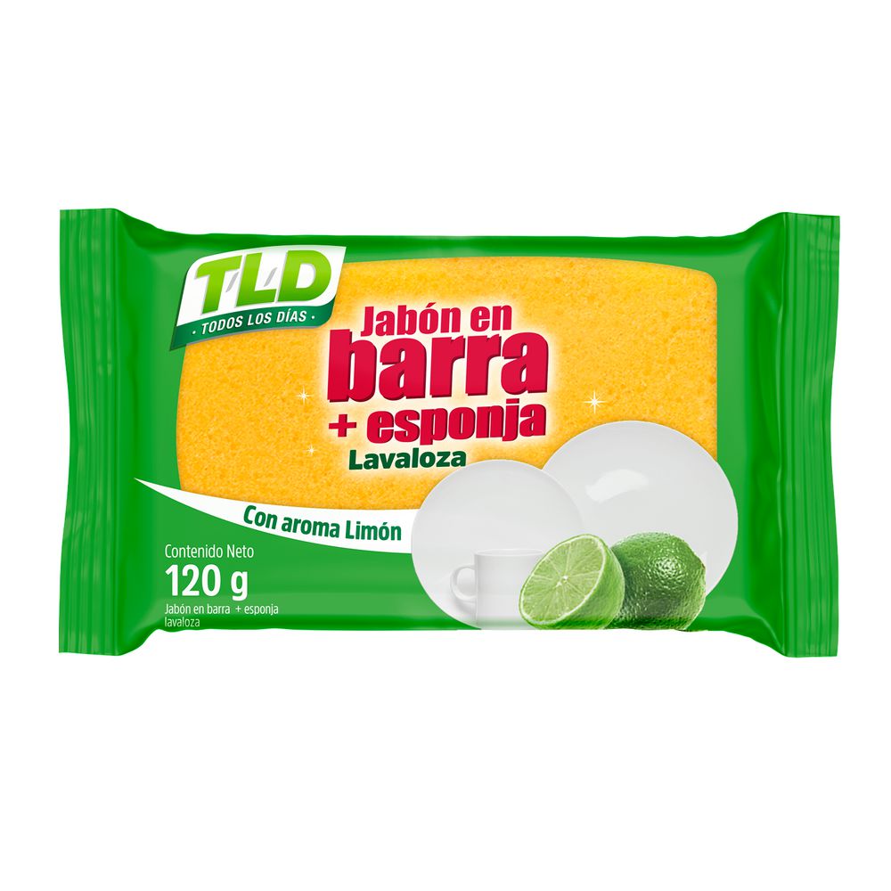 Jabón en barra T/L/D TODOS LOS DIAS aroma a limón esponja (120  gr) img #1